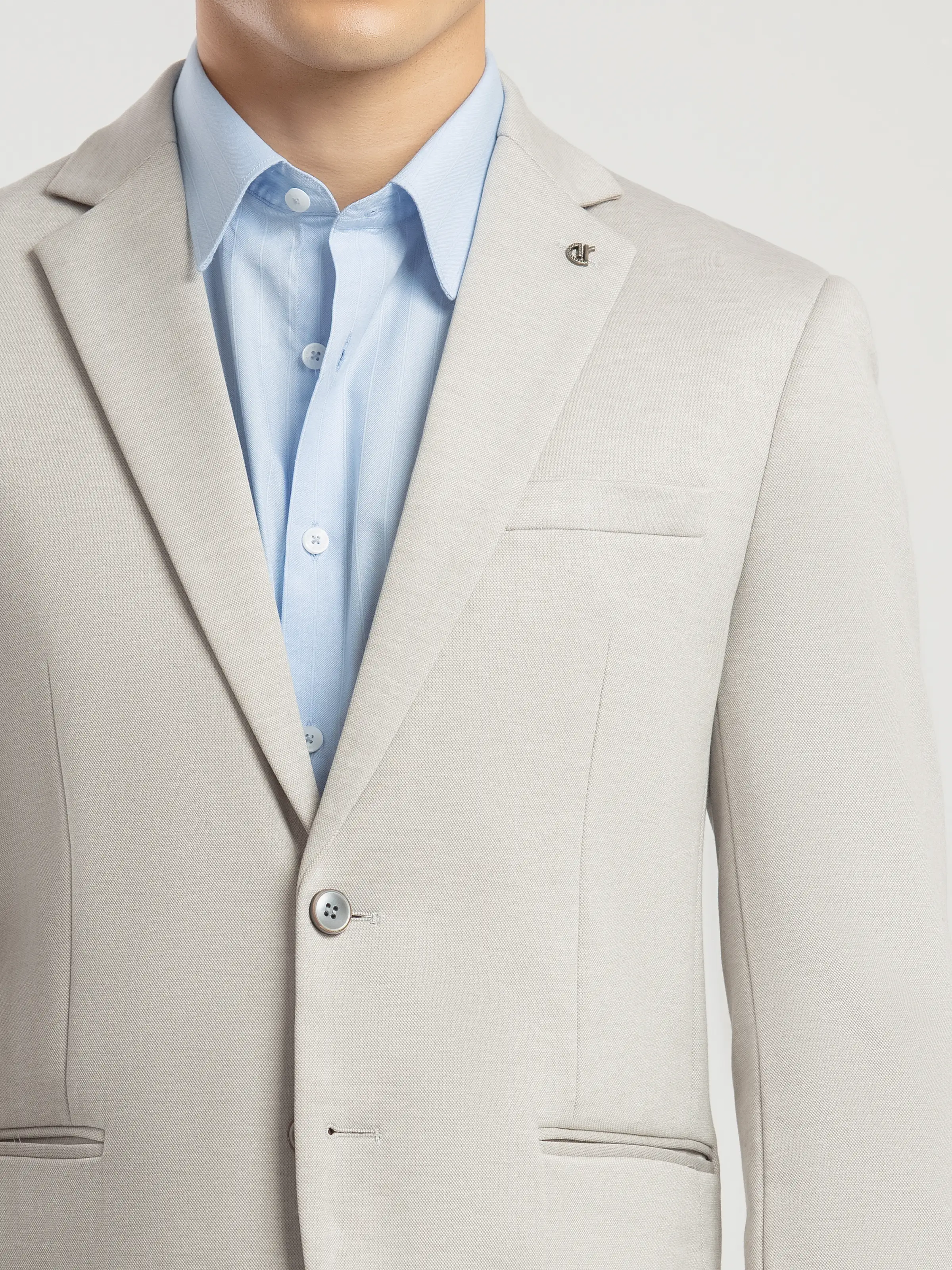Men's Ash Grey Blazer - EMTB5-6893 - Image 3