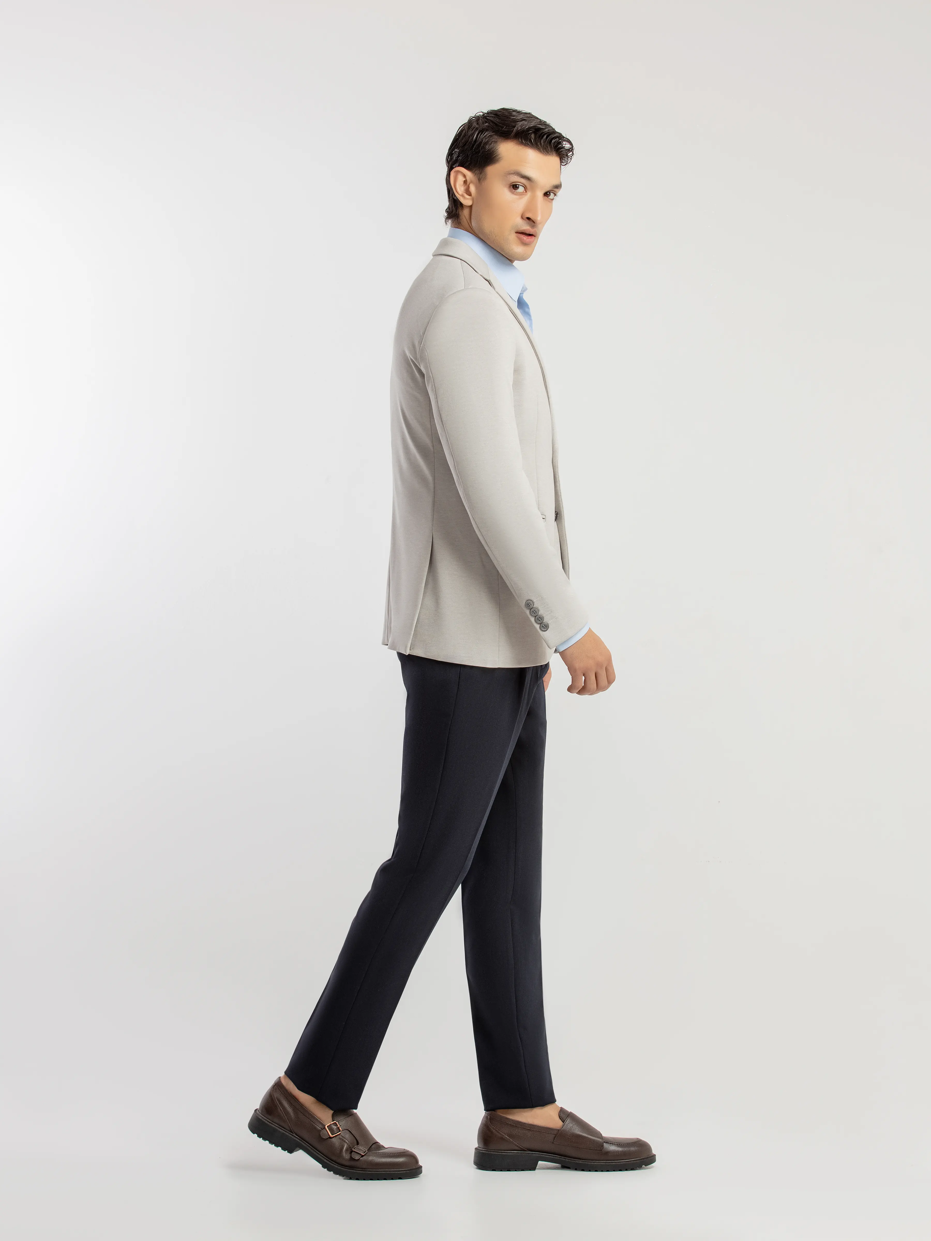 Men's Ash Grey Blazer - EMTB5-6893 - Image 4