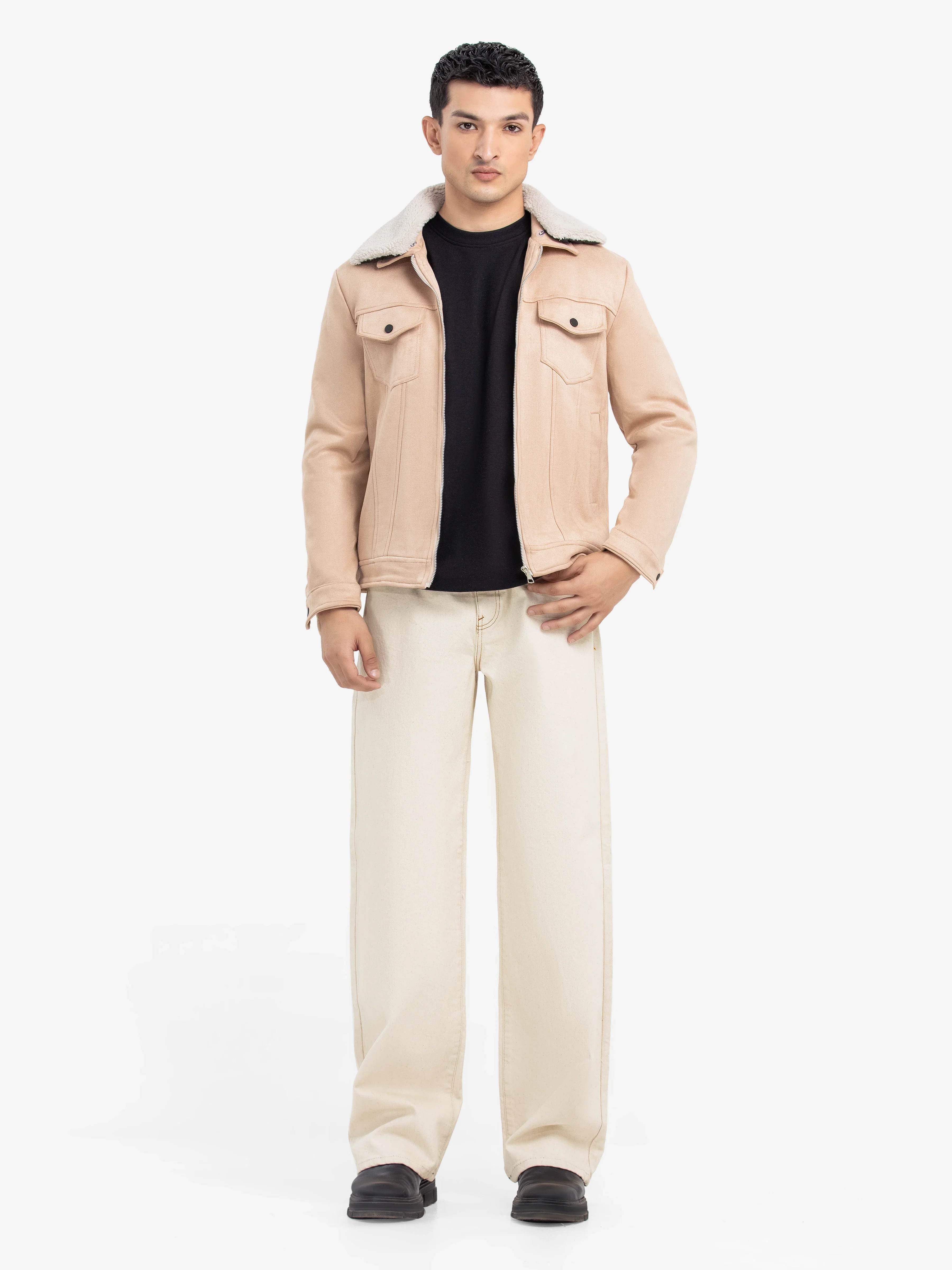 Men's Beige Jacket - EMTJ24-018 - Image 2