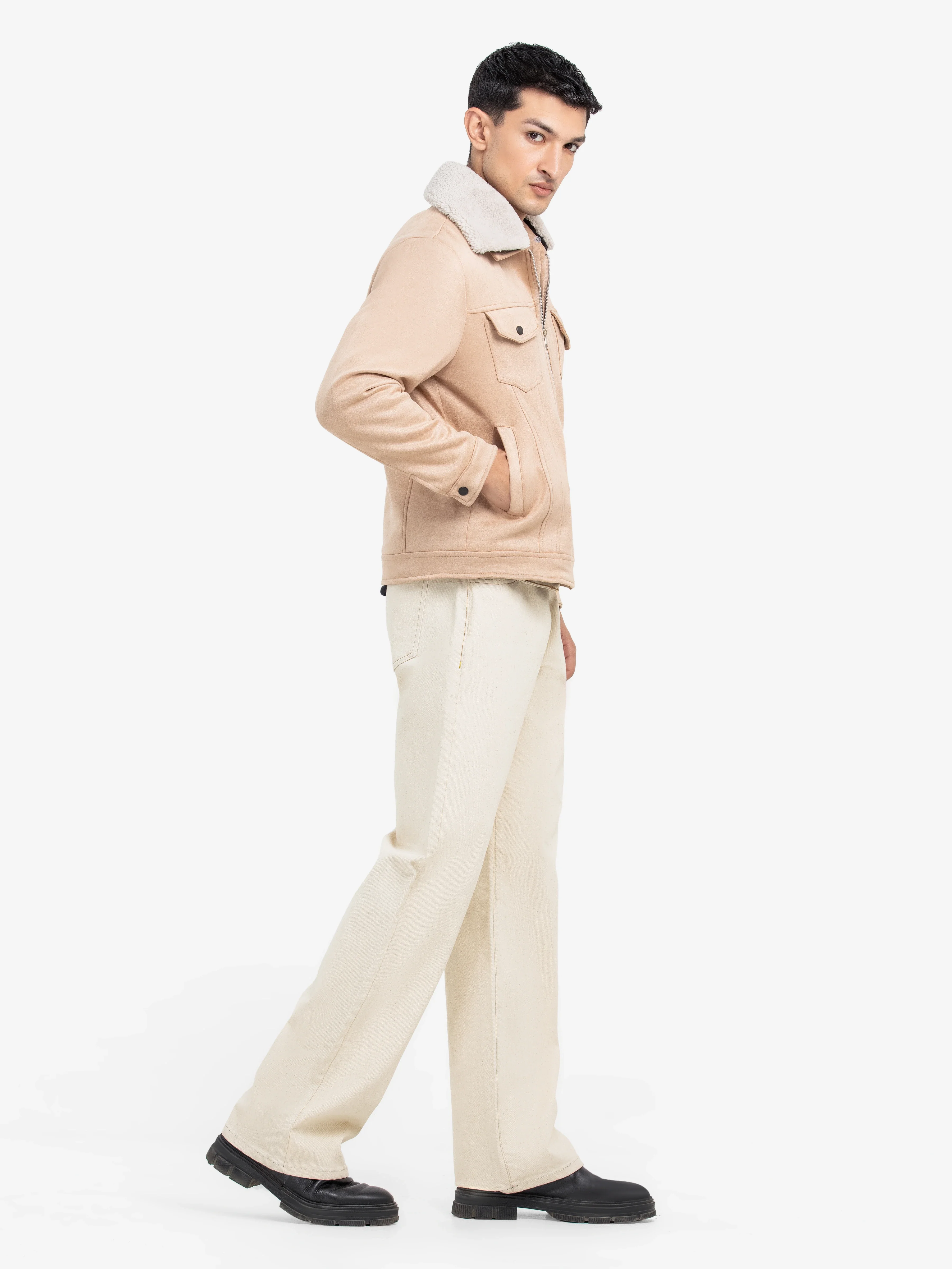 Men's Beige Jacket - EMTJ24-018 - Image 5