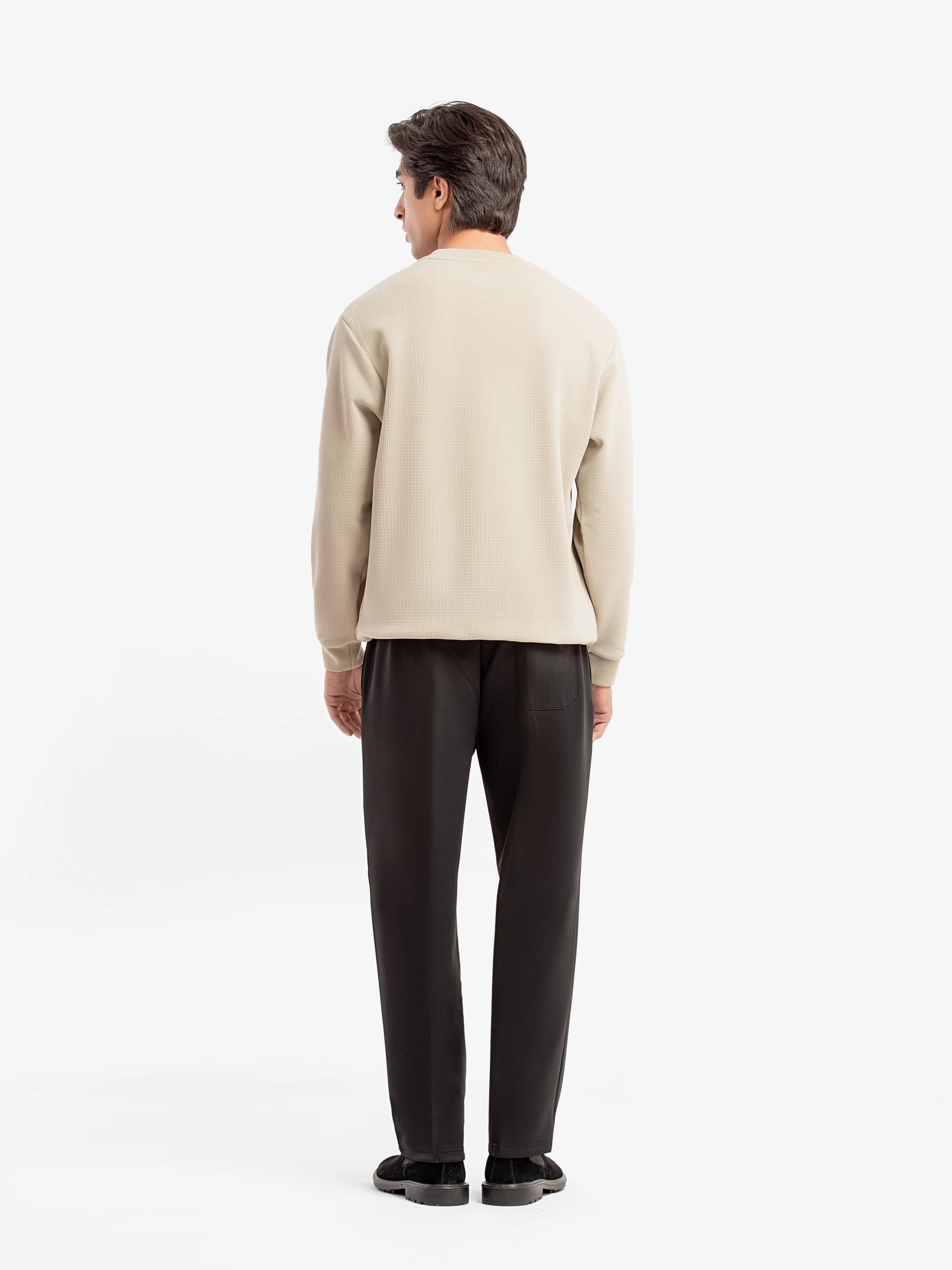 Men's Beige Sweater - EMTSWT5-014 - Image 5