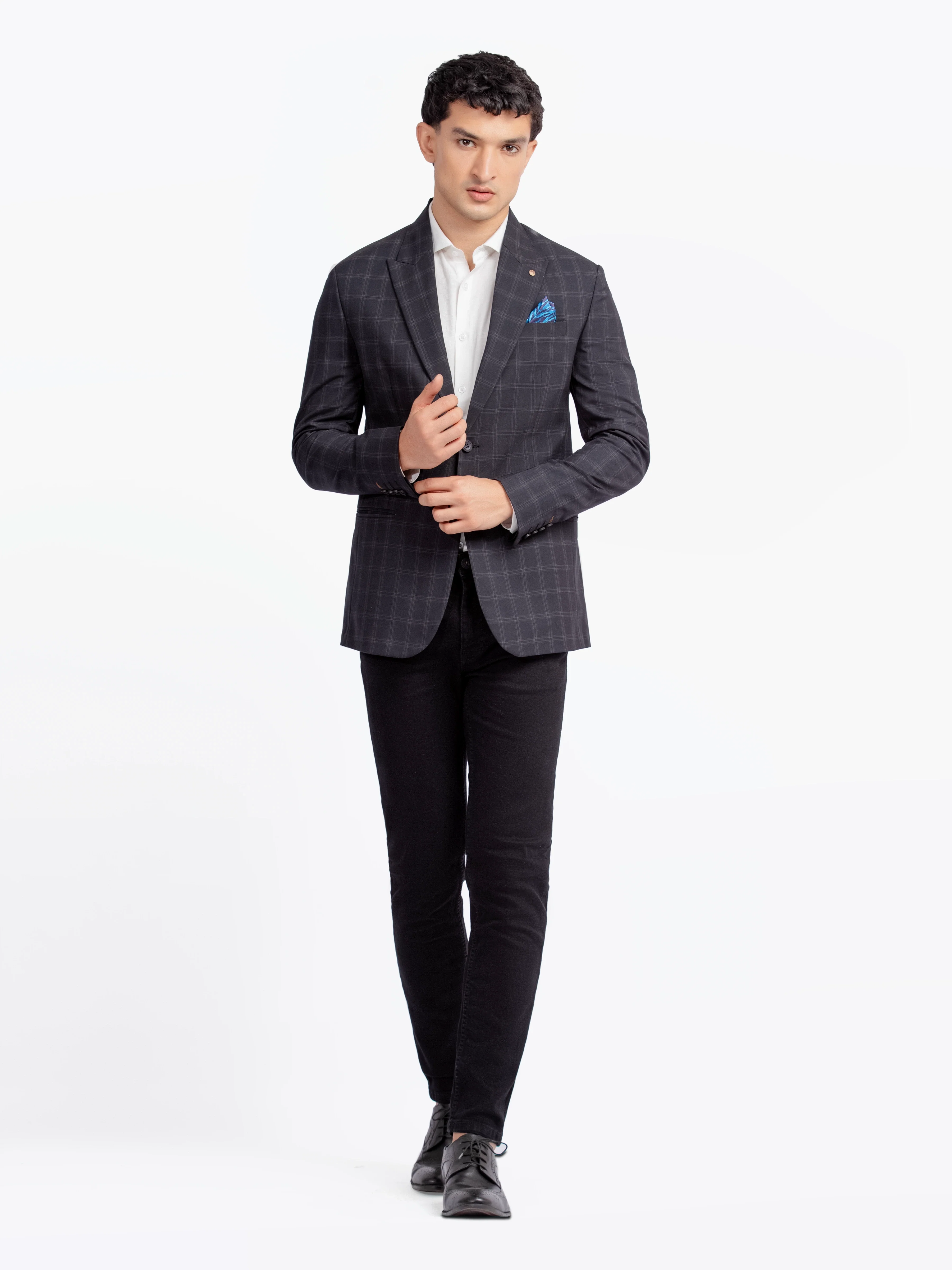 Men's Black Blazer - EMTB24-6857 - Image 2
