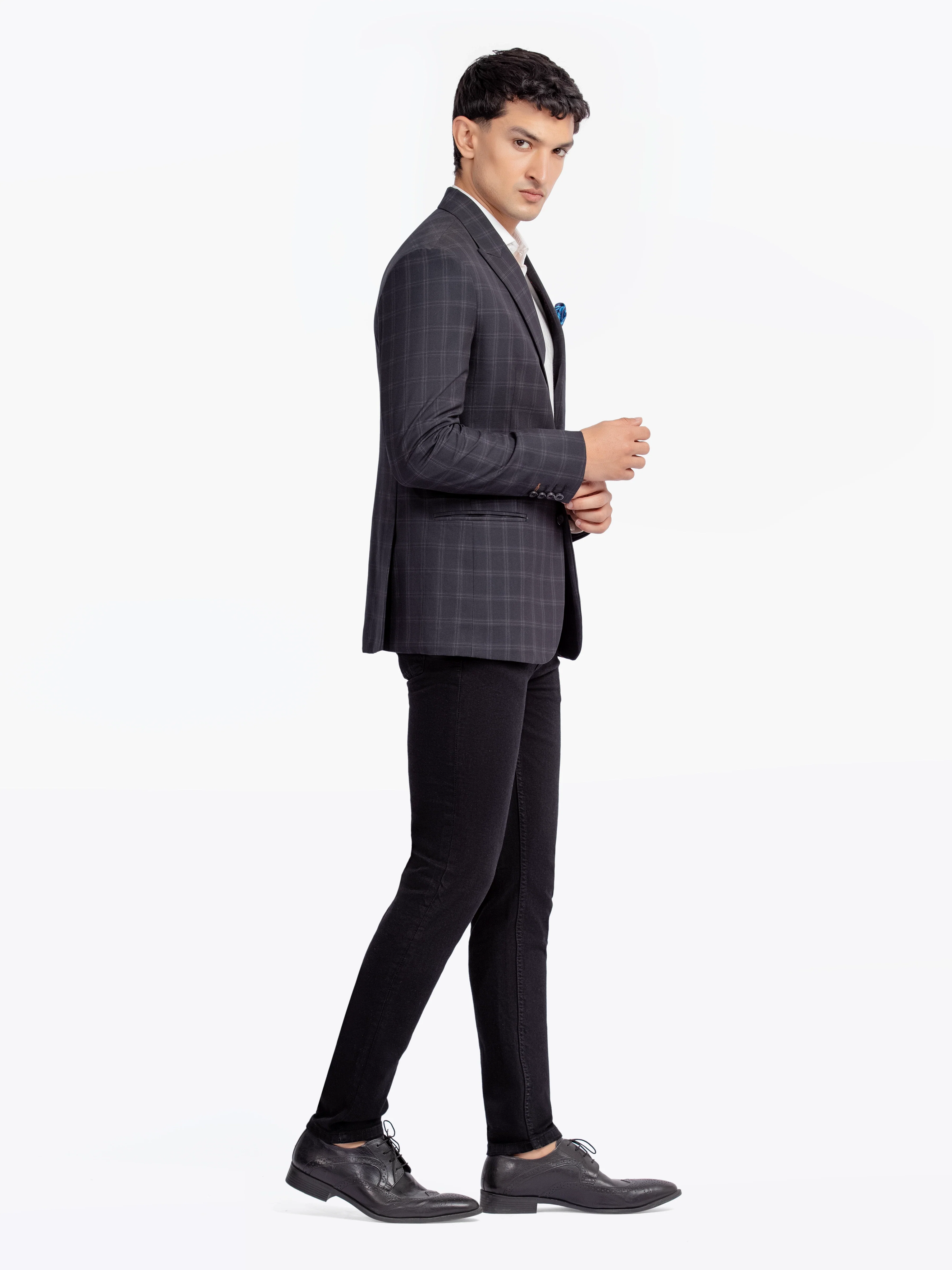 Men's Black Blazer - EMTB24-6857 - Image 4
