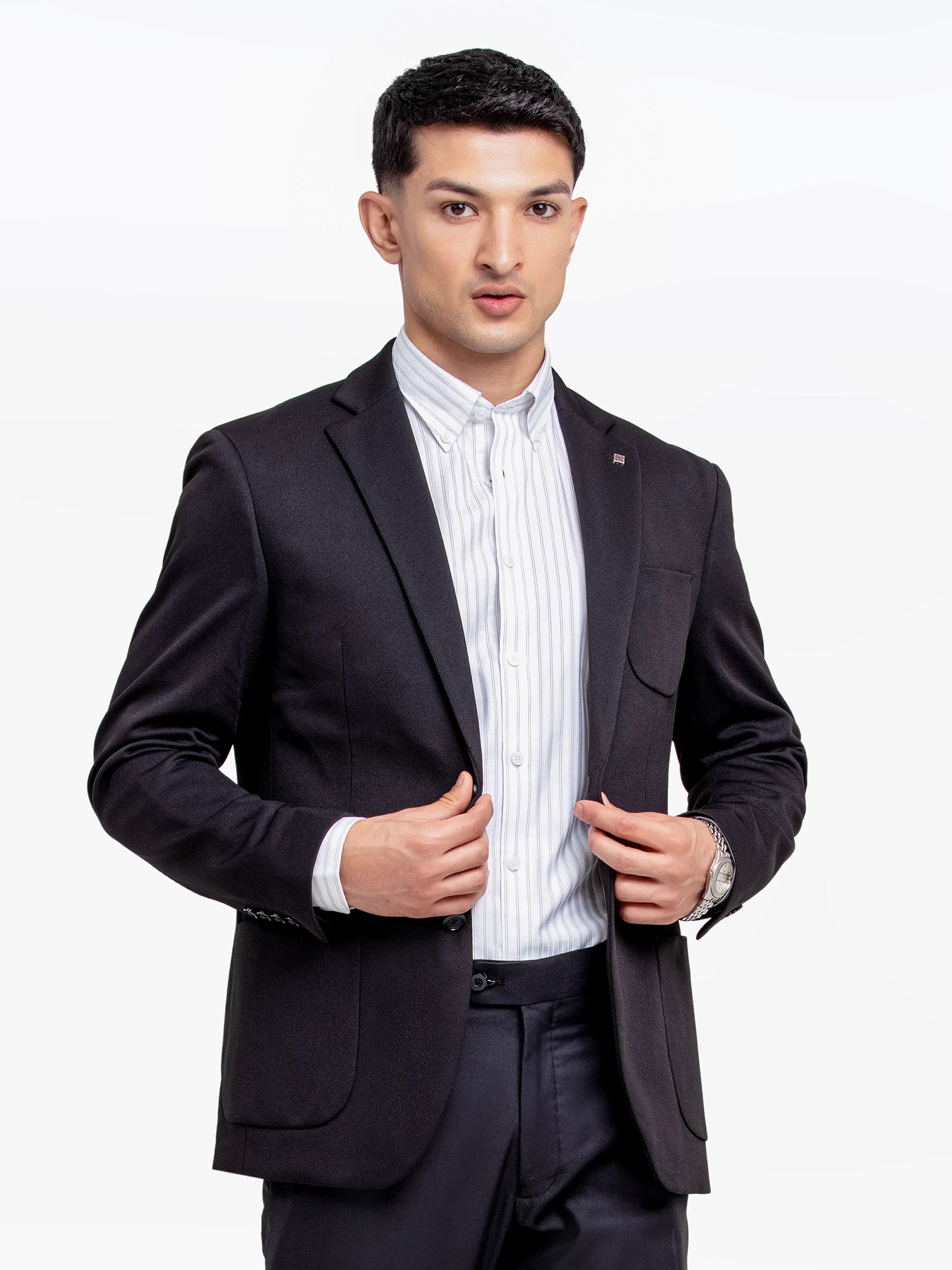 Men's Black Blazer - EMTB24-6868 - Image 3