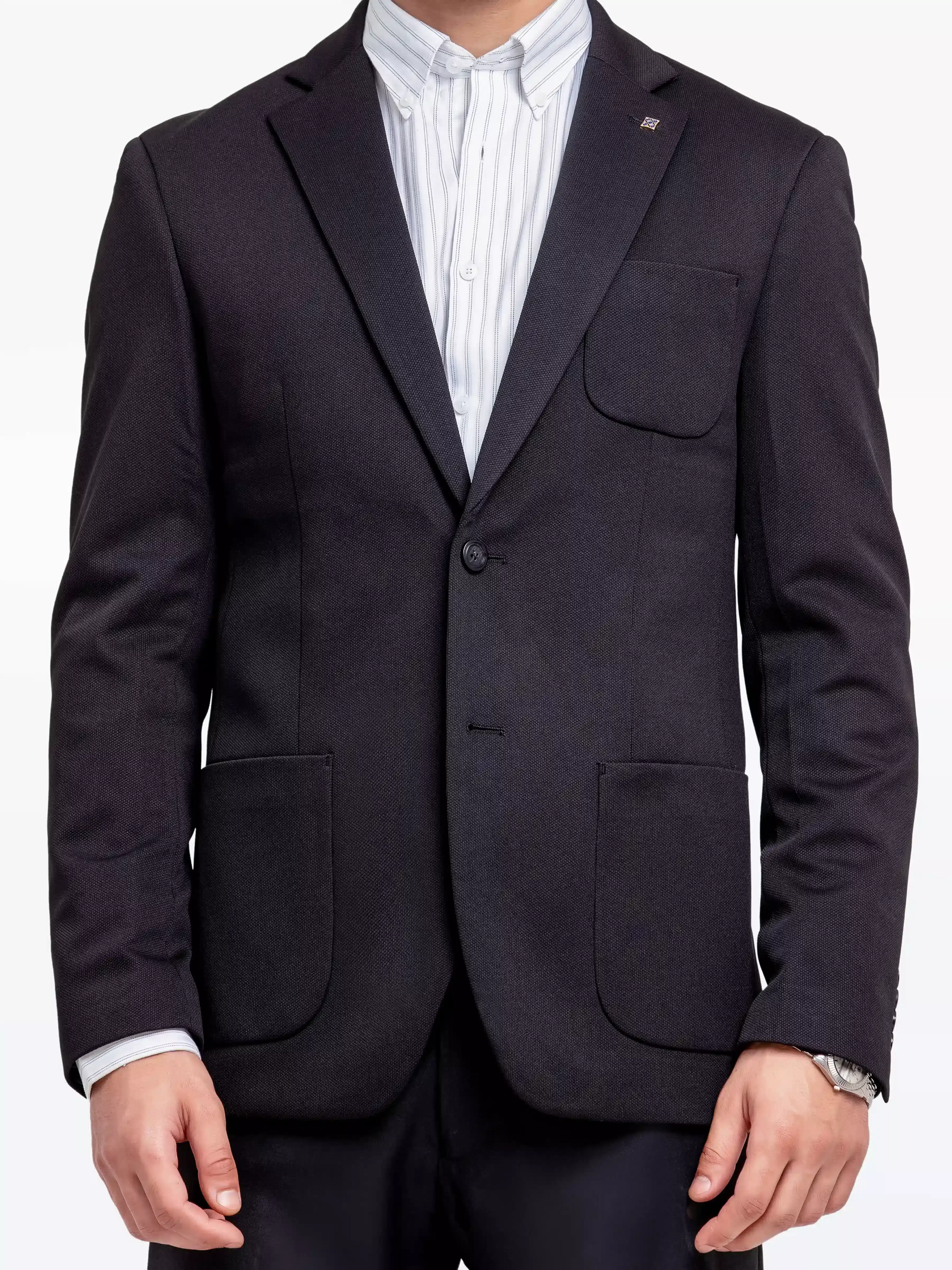 Men's Black Blazer - EMTB24-6868 - Image 4