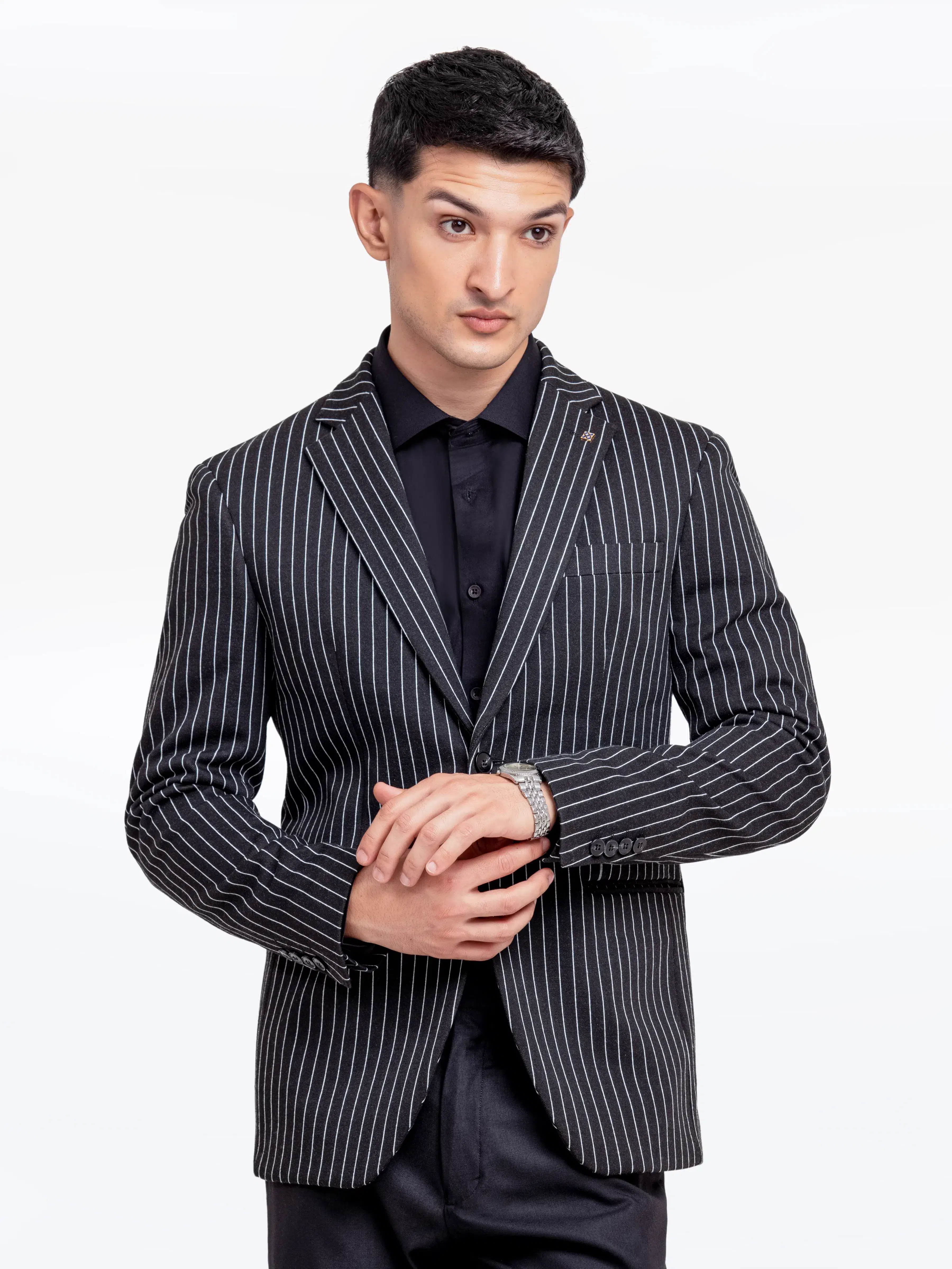 Men's Black Blazer - EMTB24-6869 - Image 3