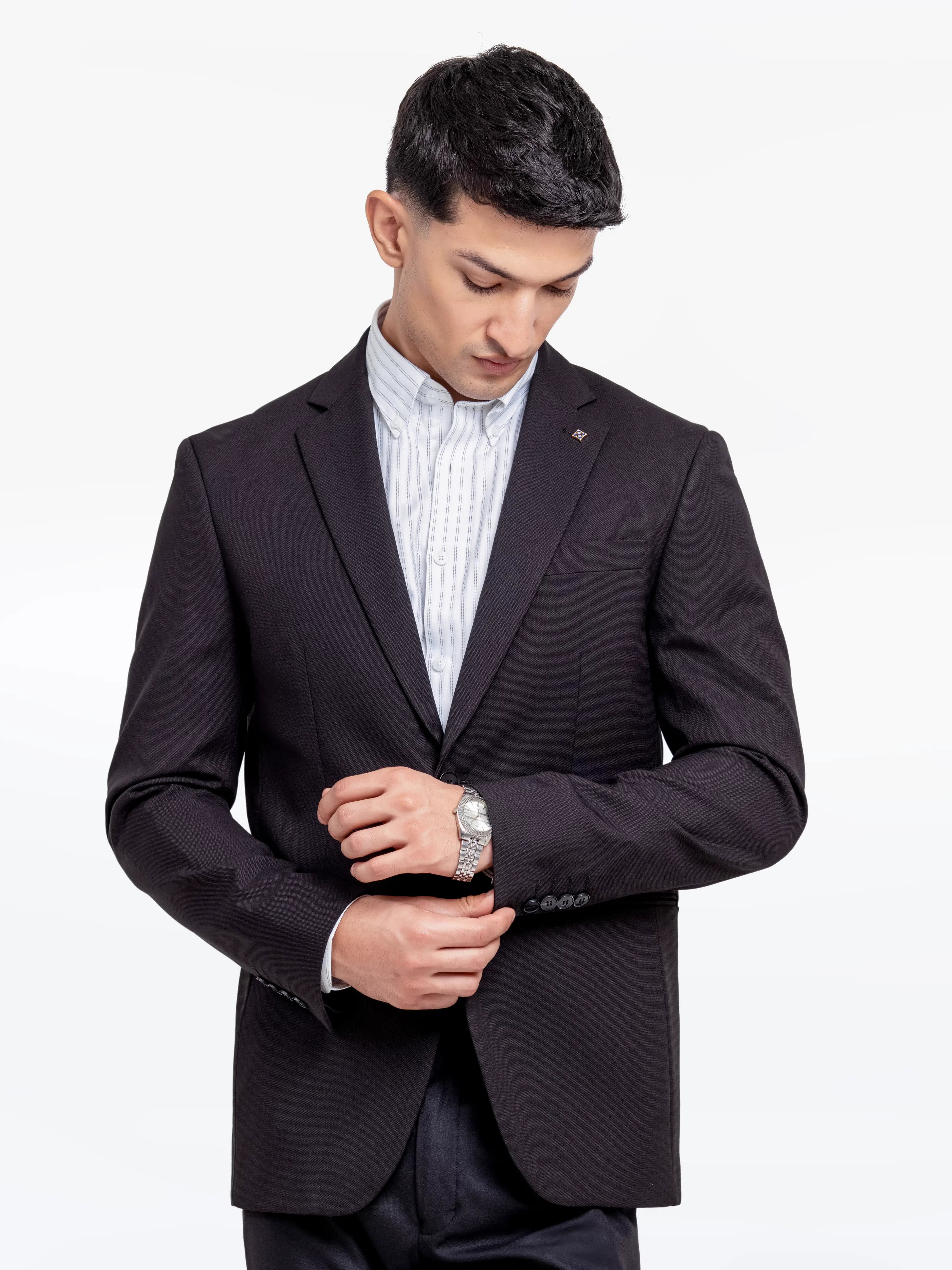 Men's Black Blazer - EMTB24-6871 - Image 3