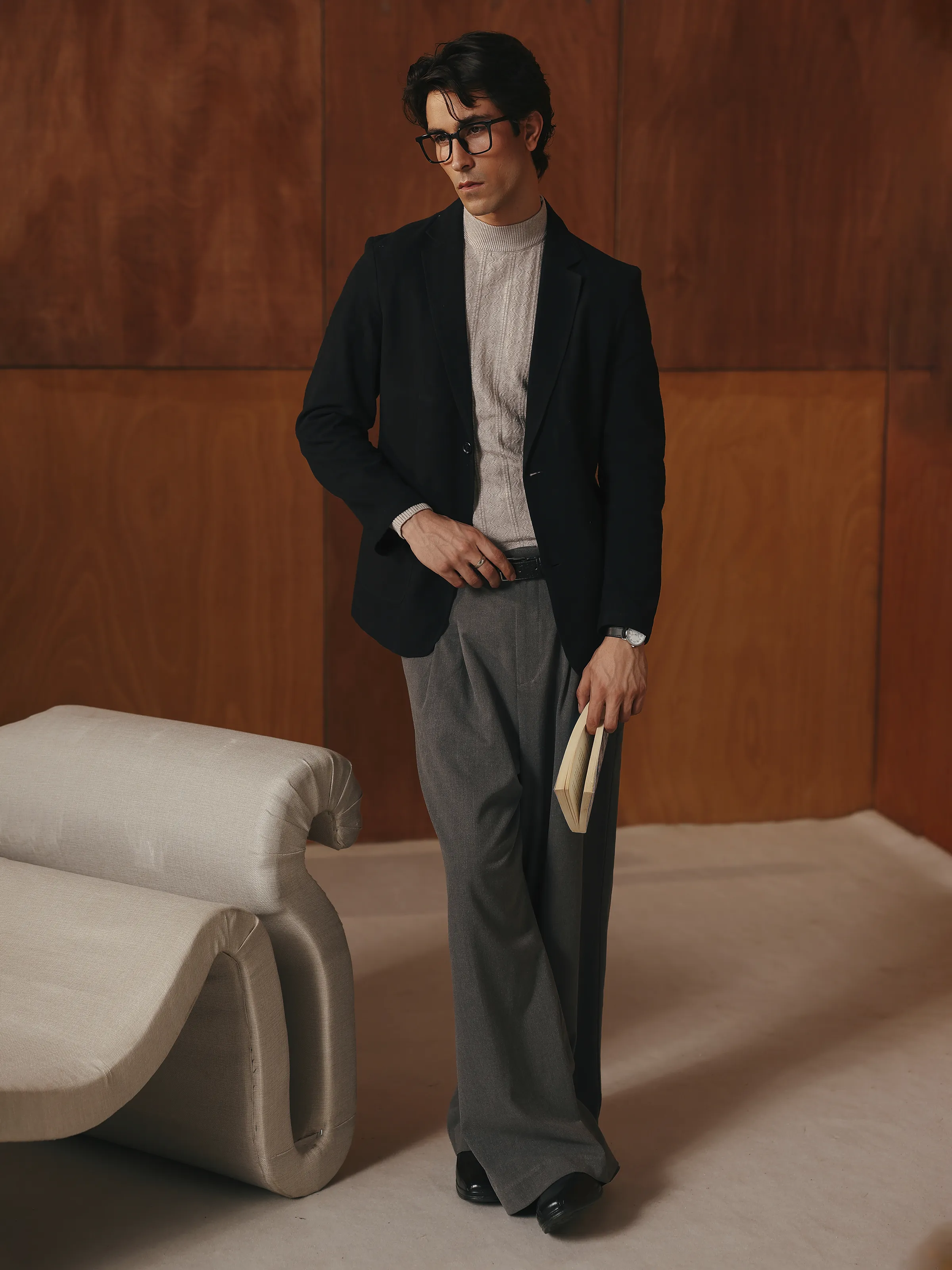 Men's Black Blazer - EMTB5-6905 - Image 2