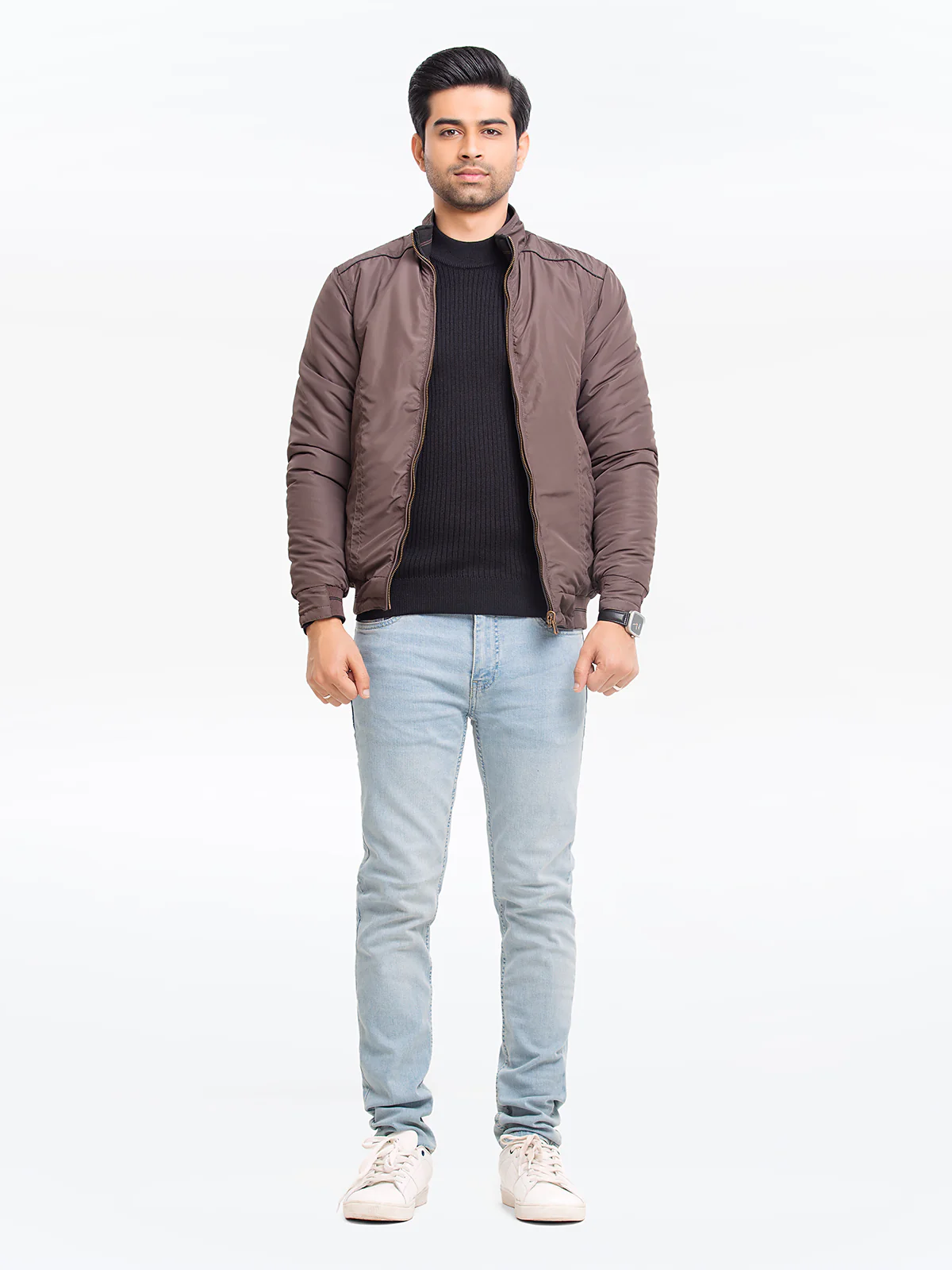 Men's Black & Brown Reversible Jacket - EMTJP23-002 - Image 5