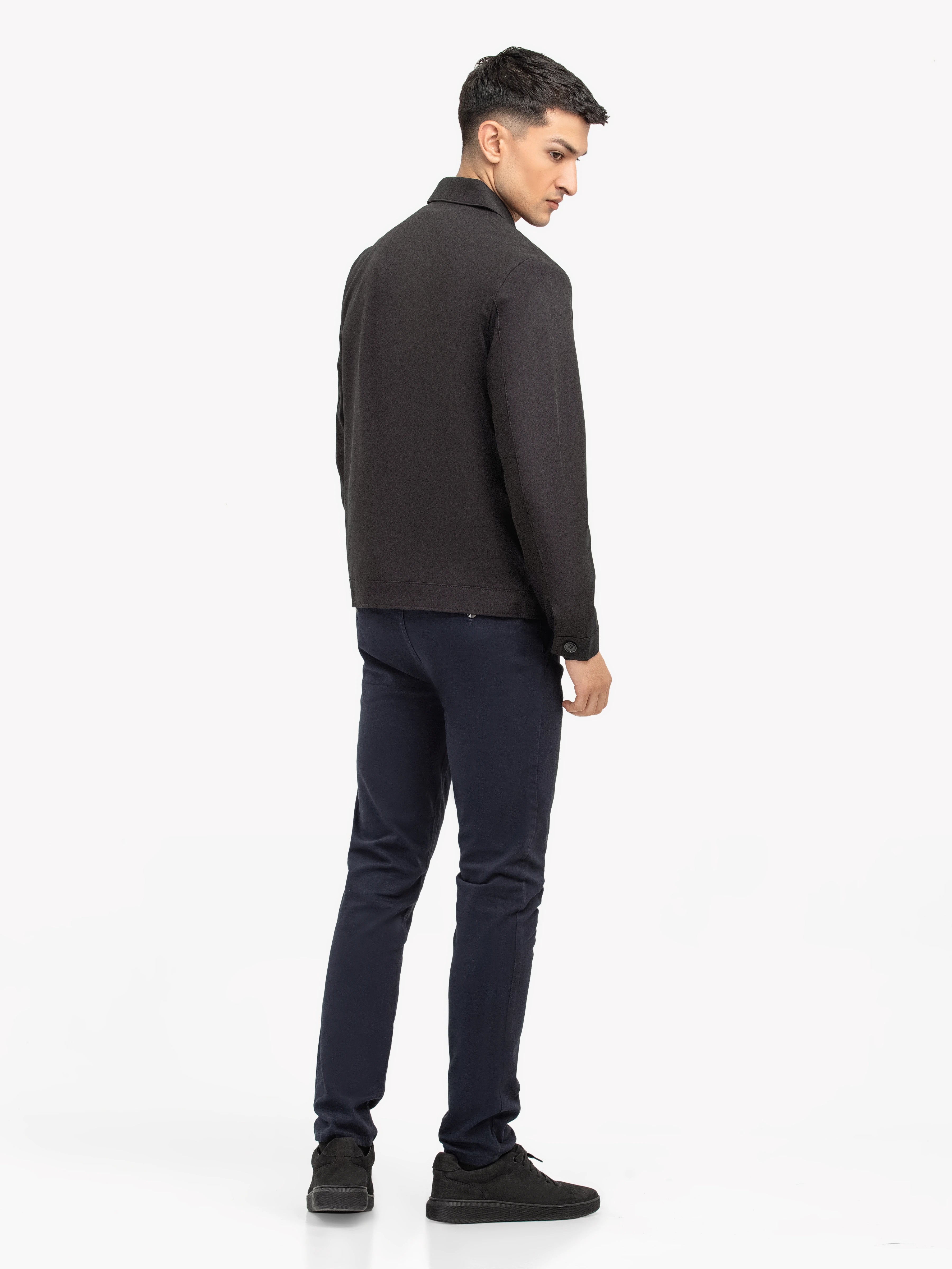 Men's Black Coat - EMTC24-006 - Image 5