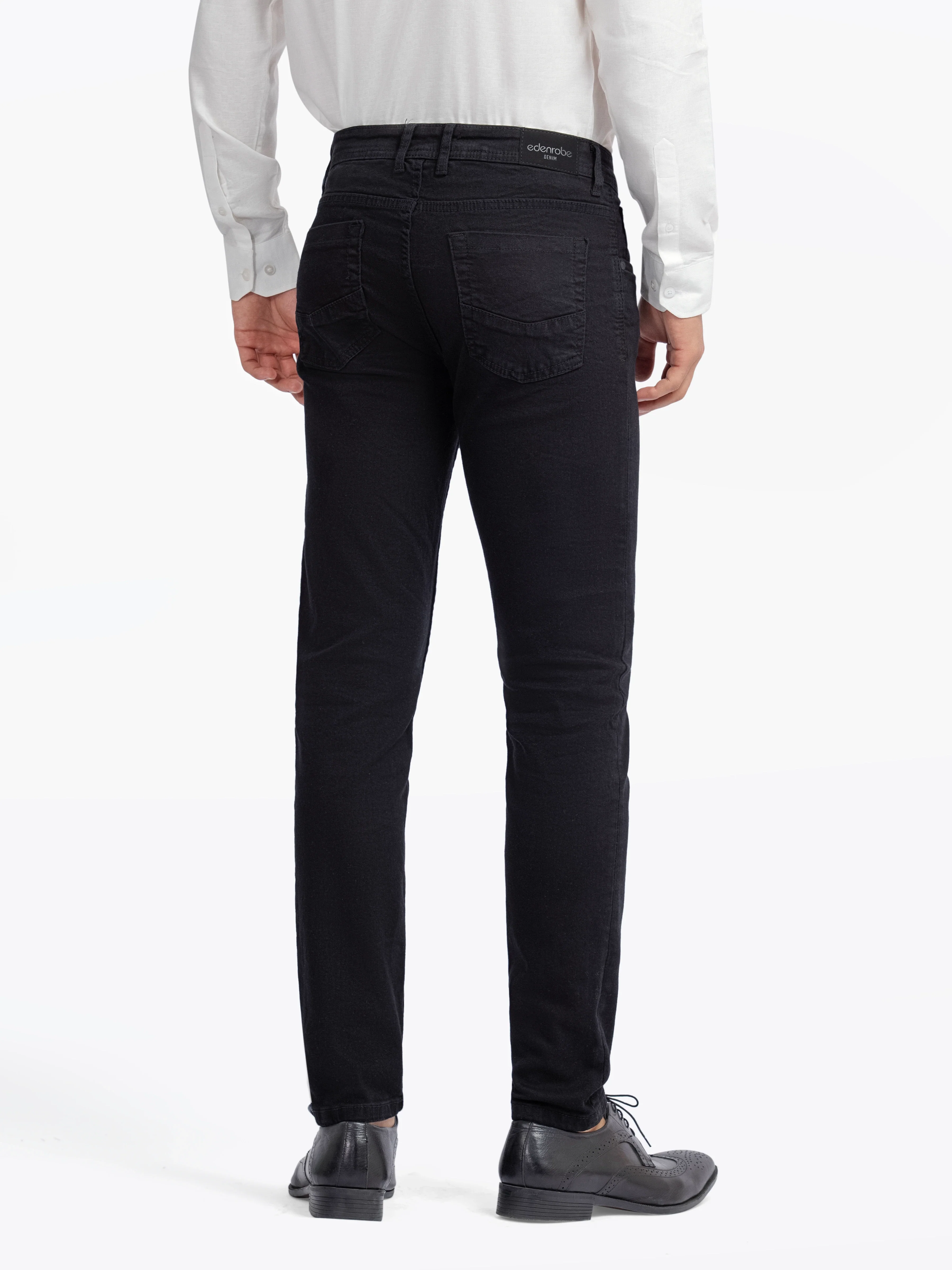 Men's Black Denim Pant - EMBPD24-012 - Image 5