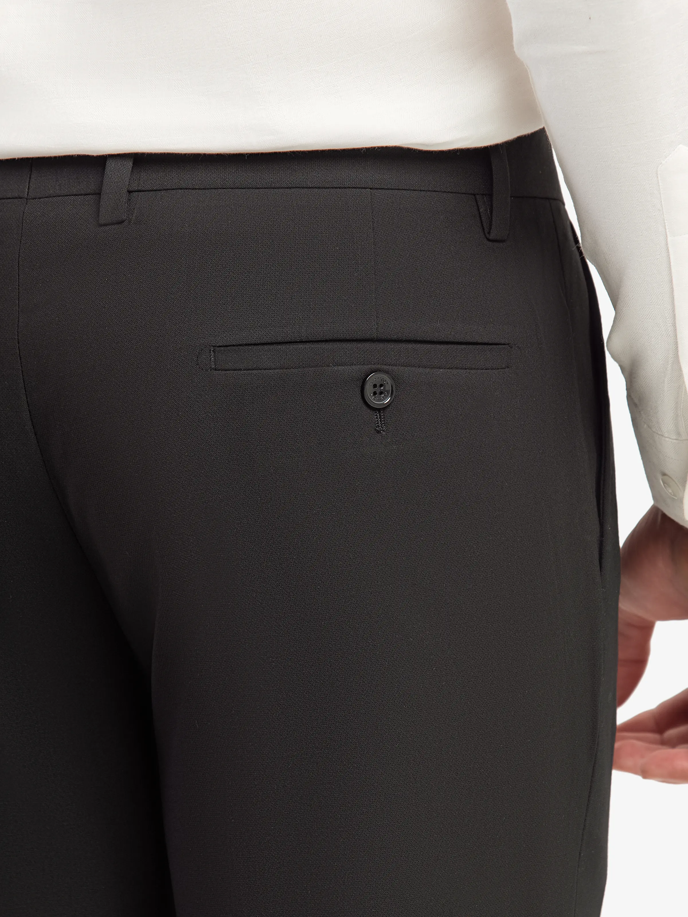 Men's Black Formal Pant - EMBPF5-15281 - Image 5