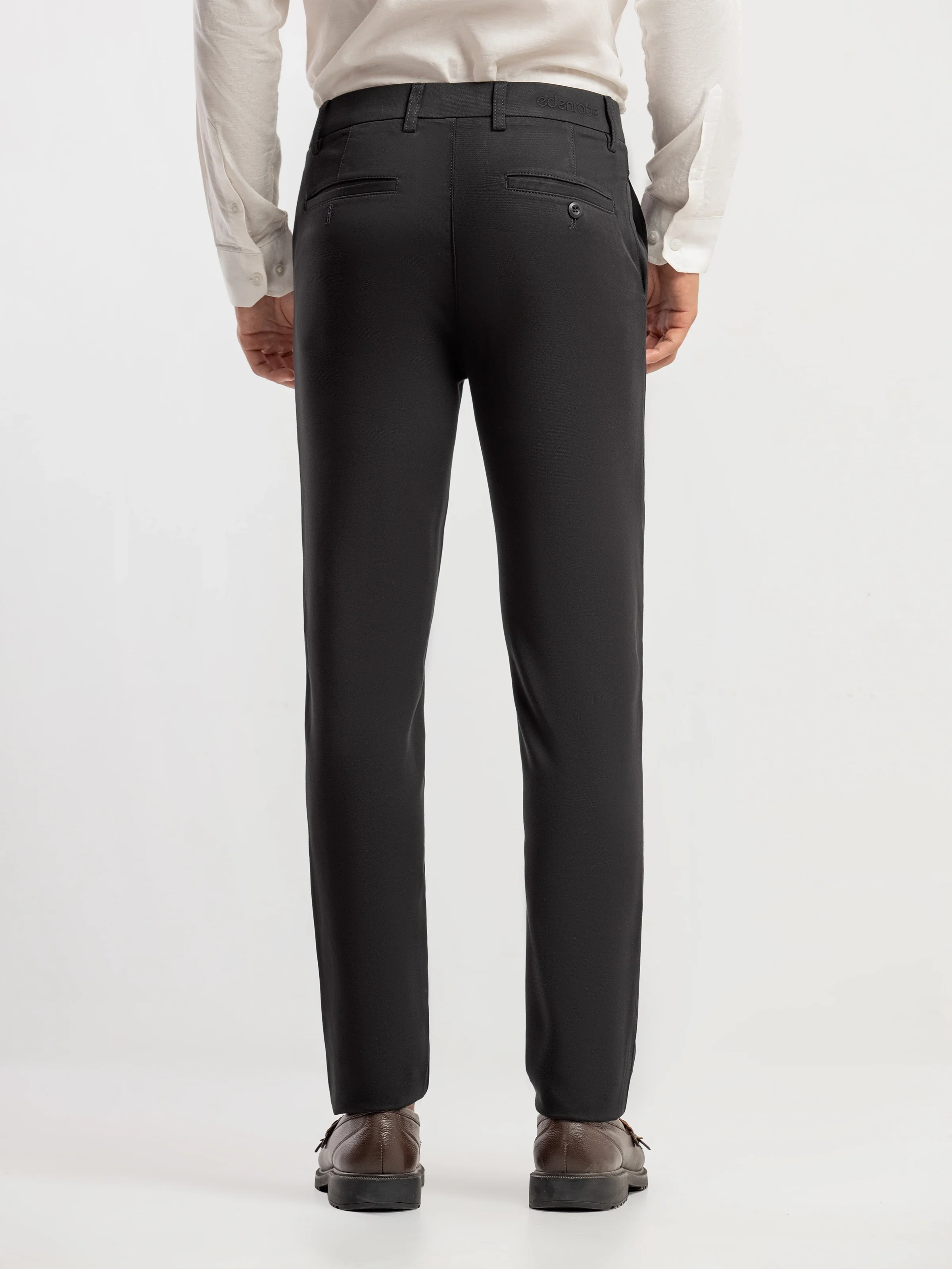 Men's Black Formal Pant - EMBPF6-15303 - Image 6