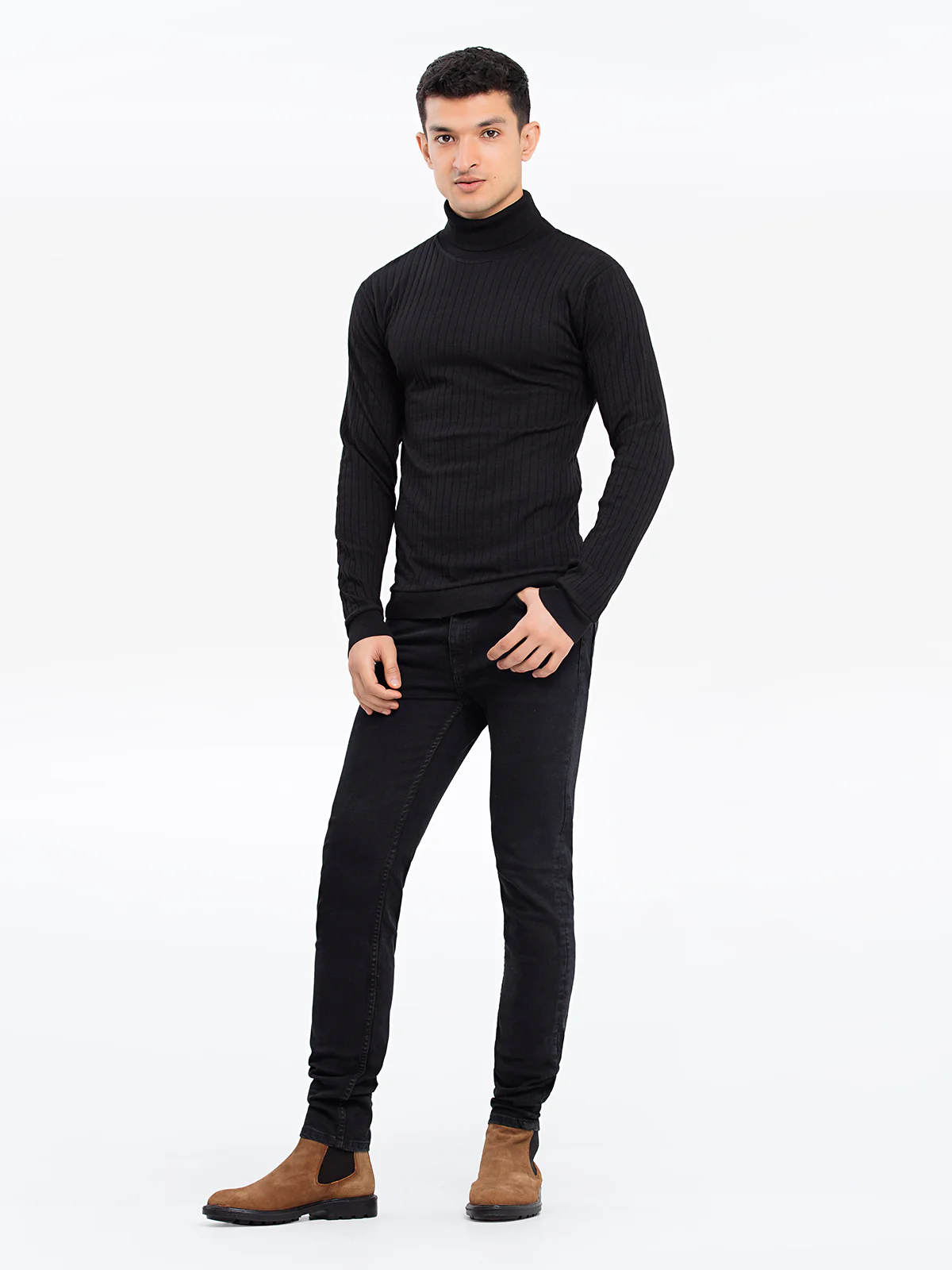 Men's Black High Neck - EMTTF23-001 - Image 3