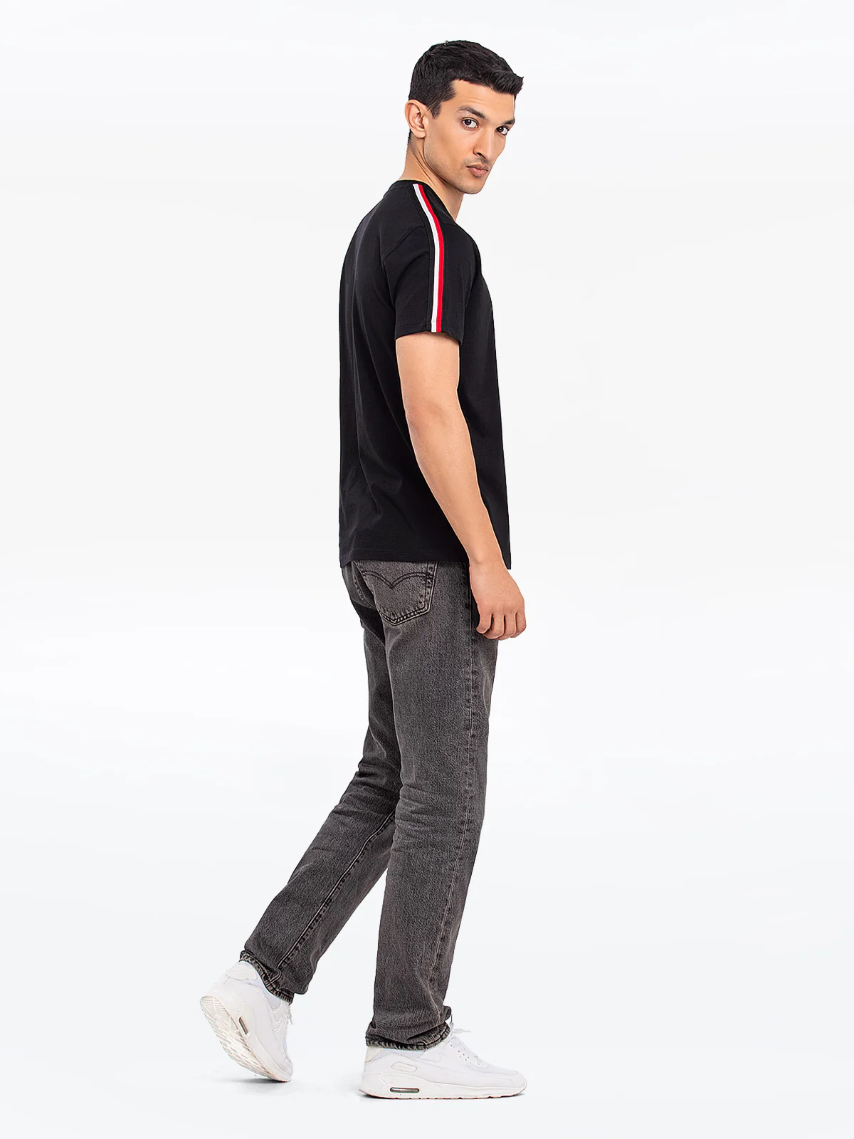 Men's Black Graphic Tee - EMTGT24-023 - Image 5