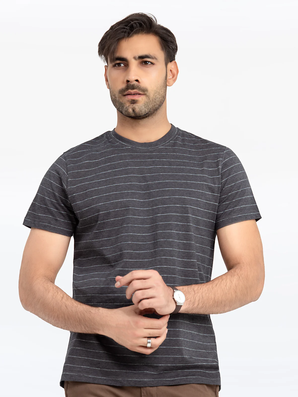 Men's Black Graphic Tee - EMTGT24-024 - Image 2