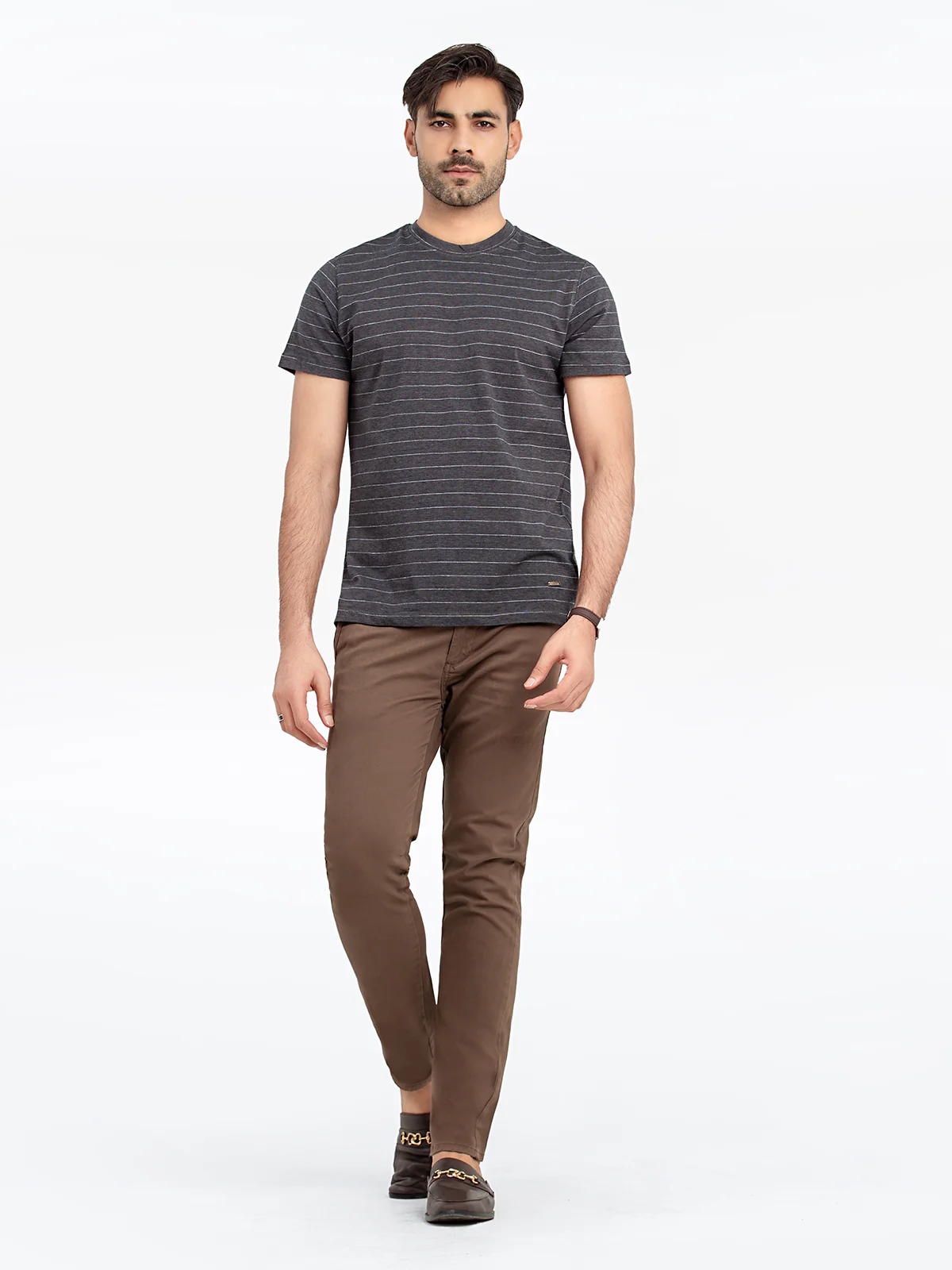 Men's Black Graphic Tee - EMTGT24-024 - Image 3