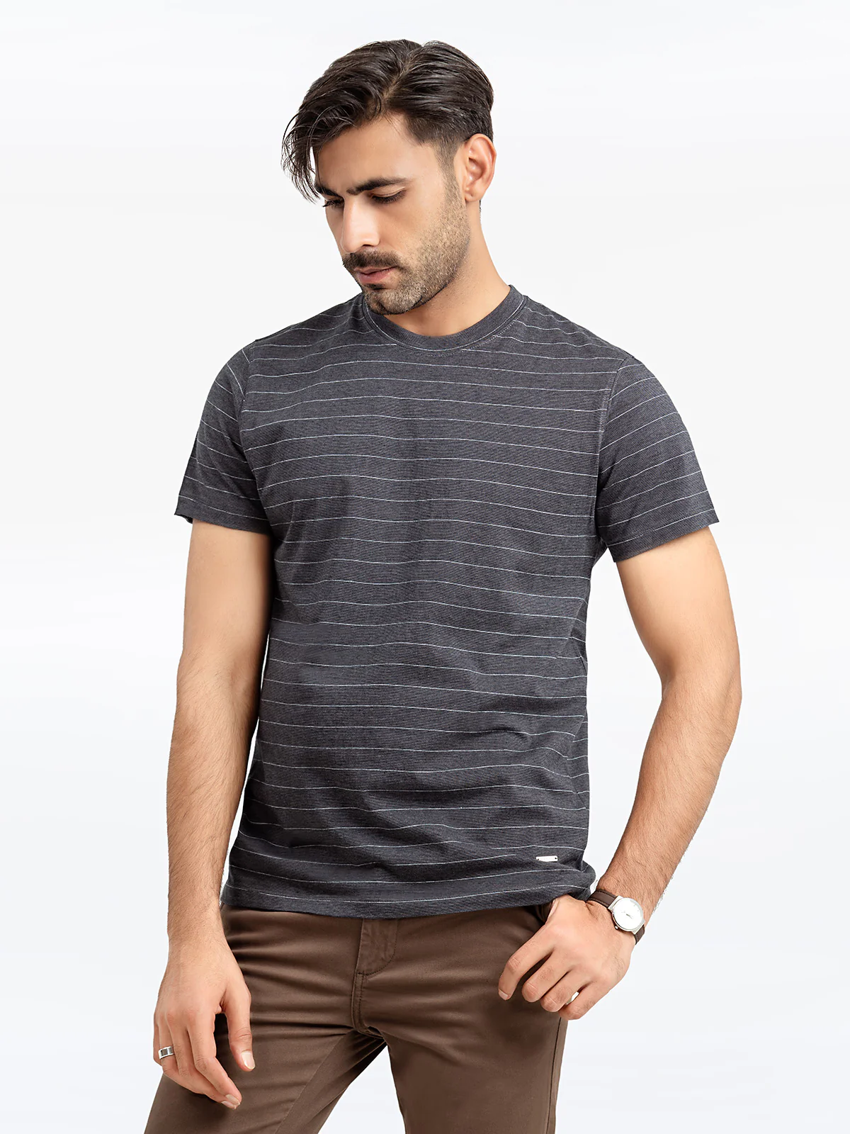 Men's Black Graphic Tee - EMTGT24-024 - Image 4