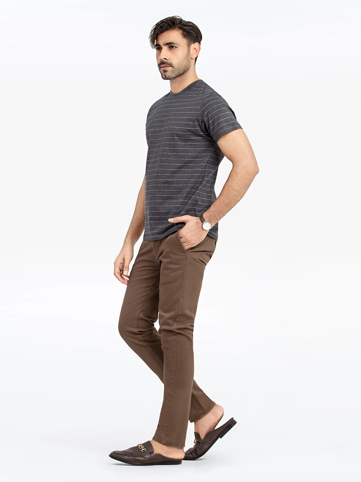 Men's Black Graphic Tee - EMTGT24-024 - Image 5