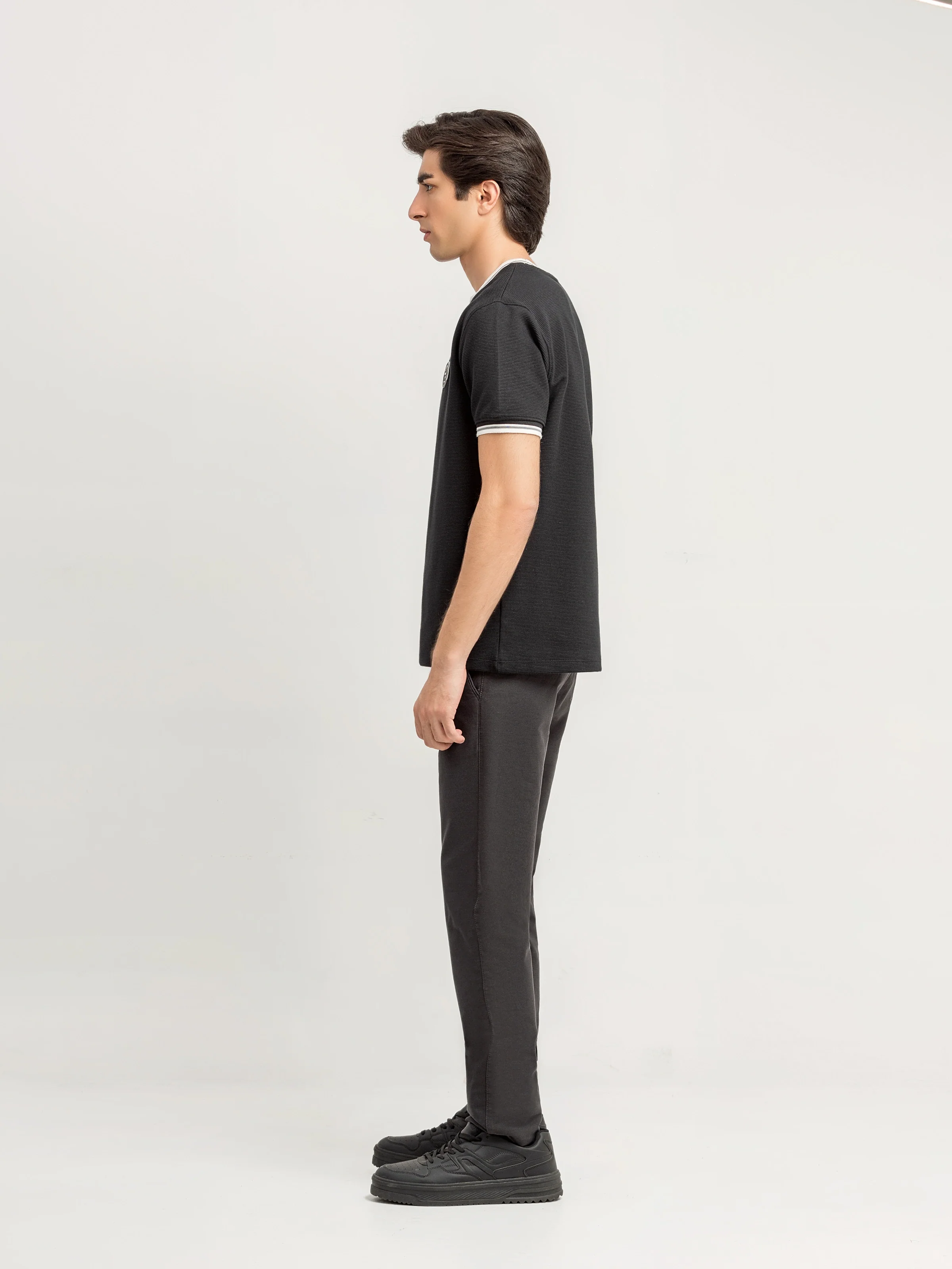 Men's Black Graphic Tee - EMTGT6-001 - Image 4