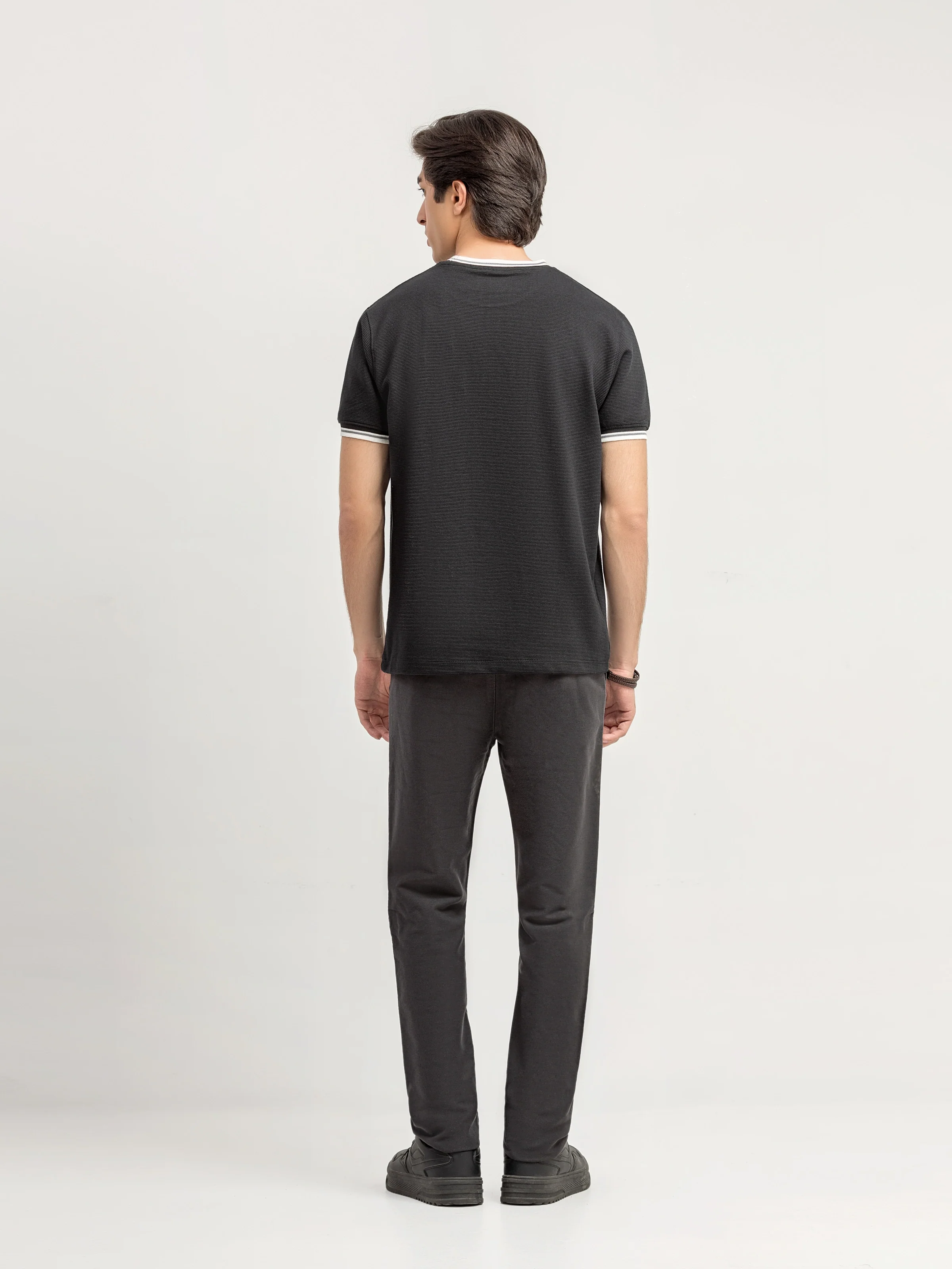 Men's Black Graphic Tee - EMTGT6-001 - Image 5