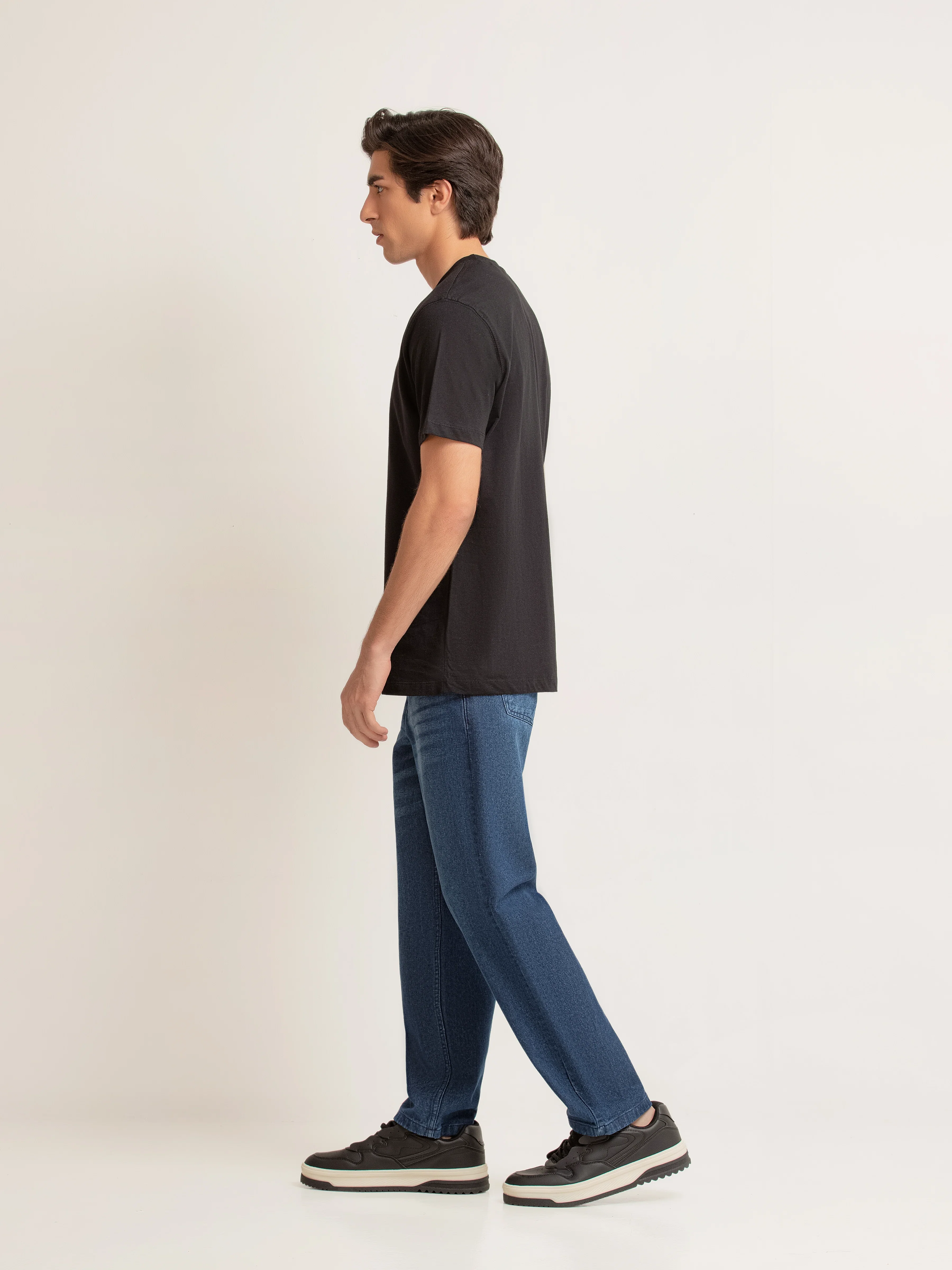 Men's Black Graphic Tee - EMTGT6-009 - Image 5