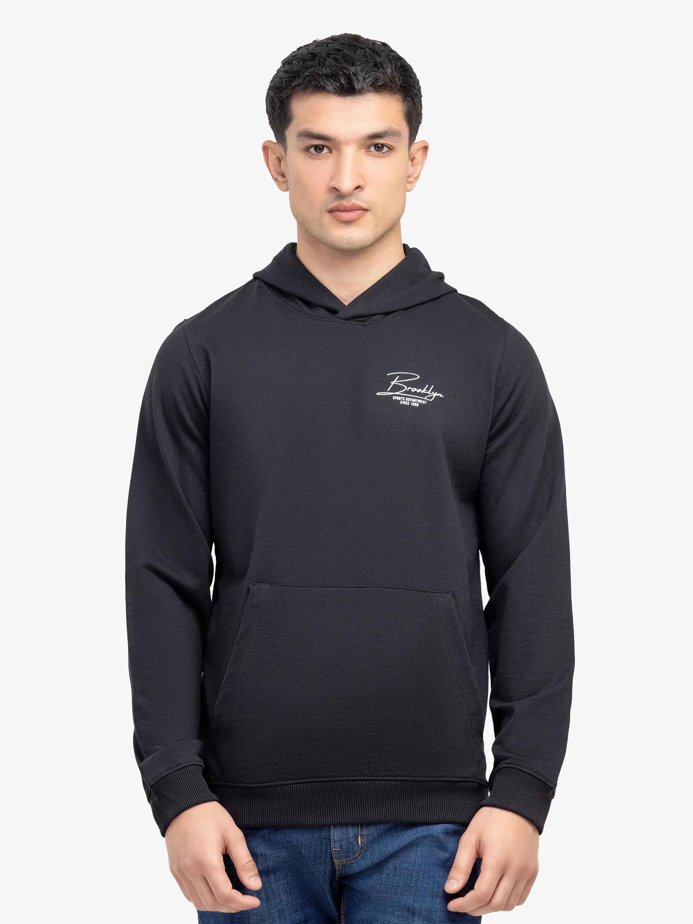 Men's Black Hoodie - EMTH24-002 - Image 2