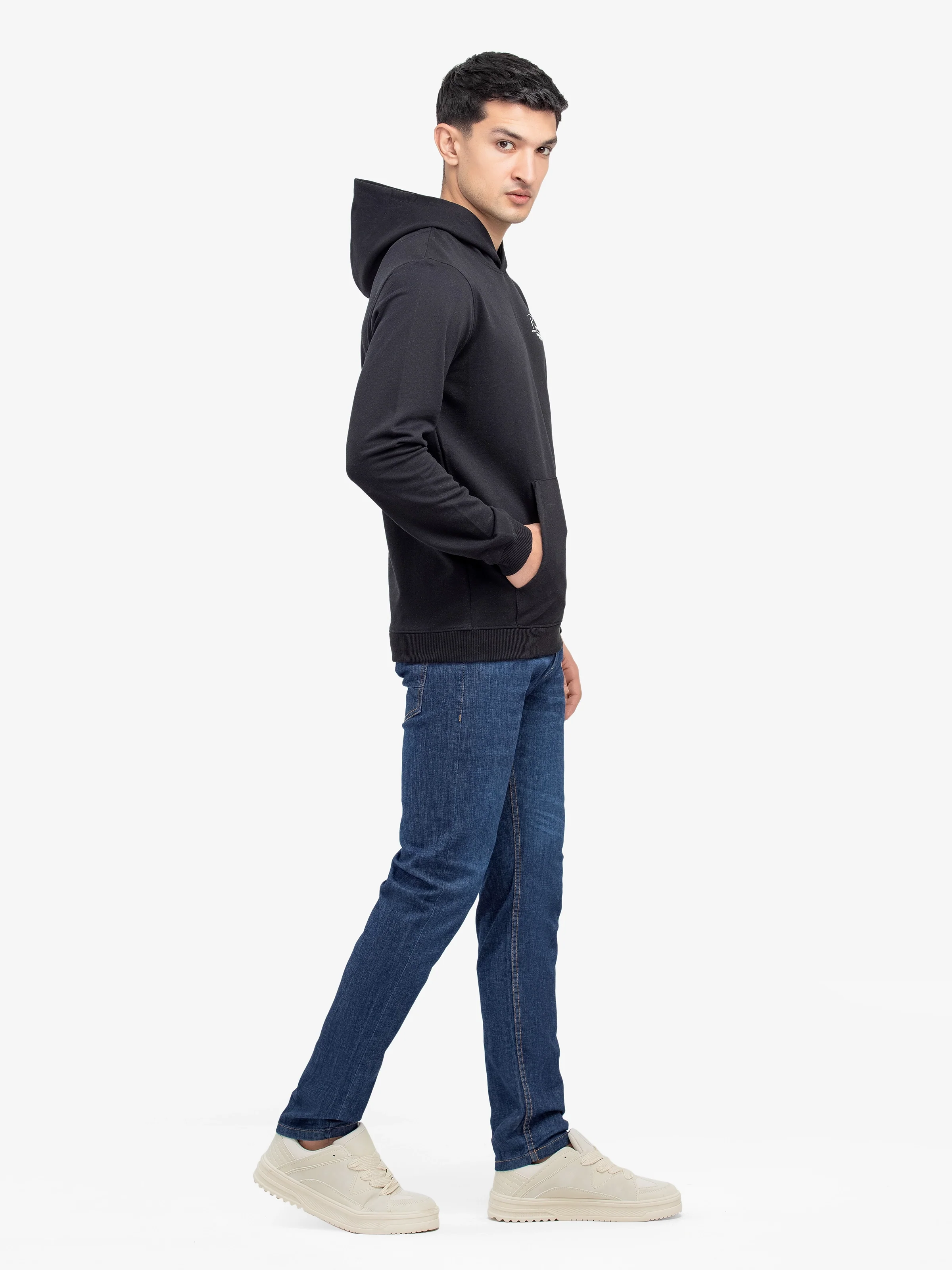 Men's Black Hoodie - EMTH24-002 - Image 4