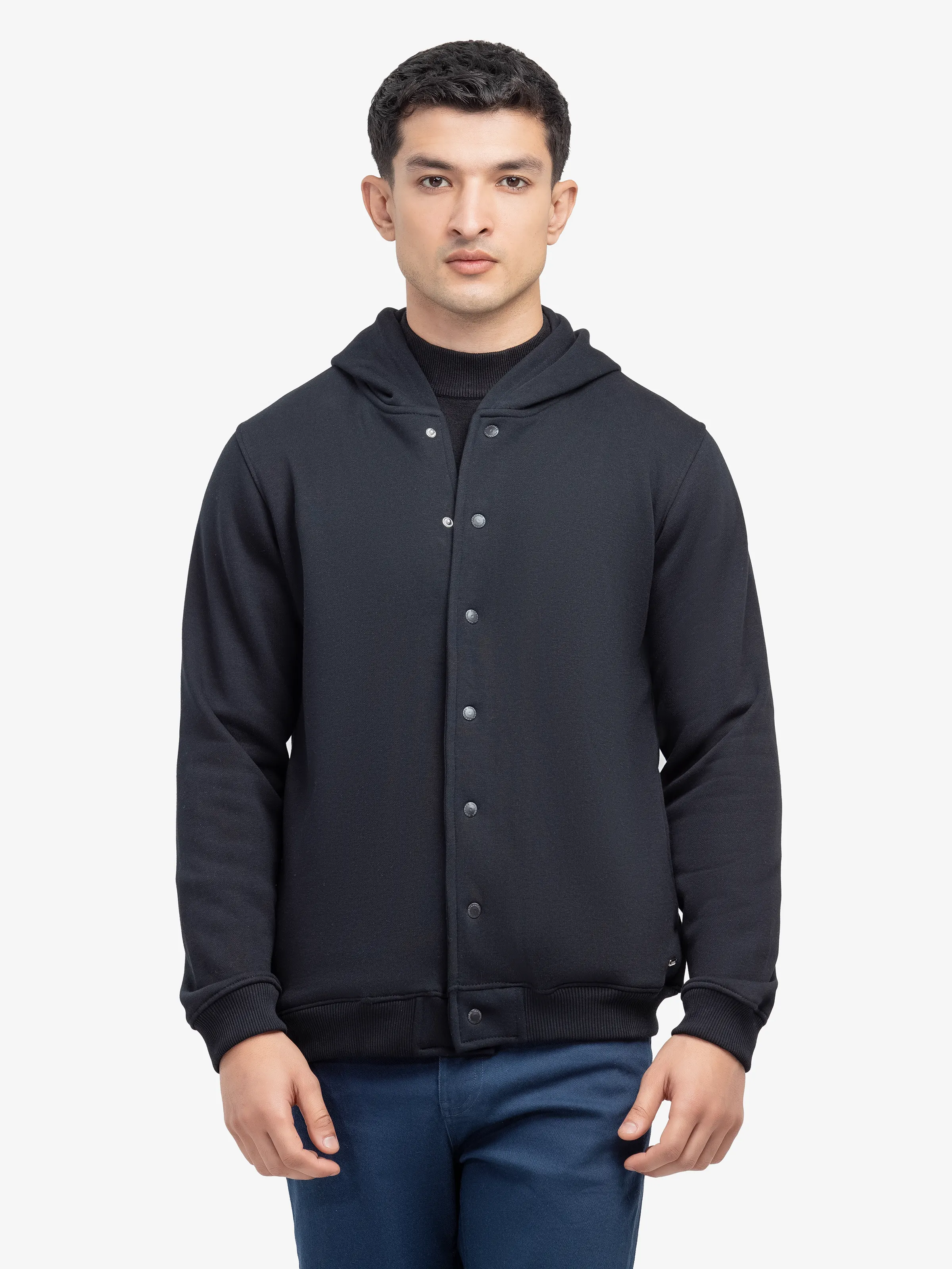 Men's Black Hoodie - EMTH24-005 - Image 2