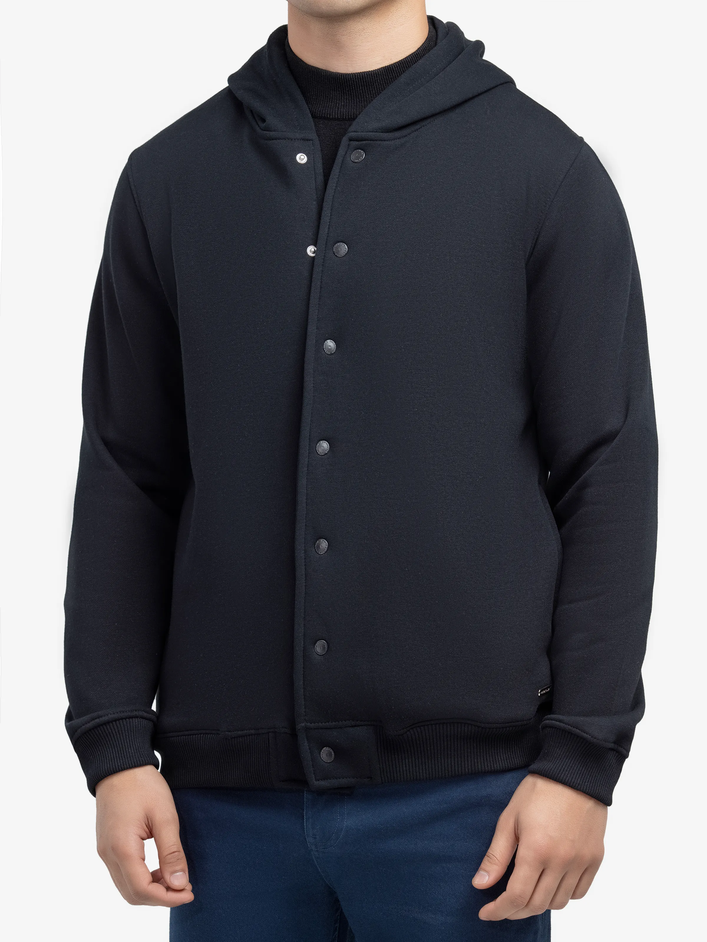 Men's Black Hoodie - EMTH24-005 - Image 3