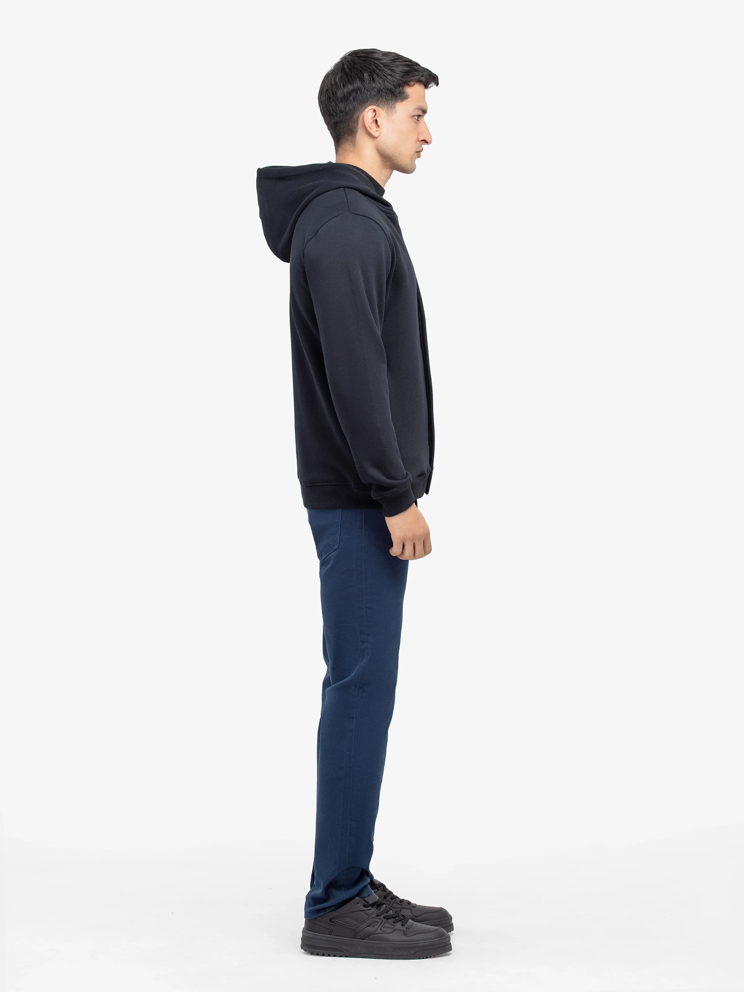 Men's Black Hoodie - EMTH24-005 - Image 4