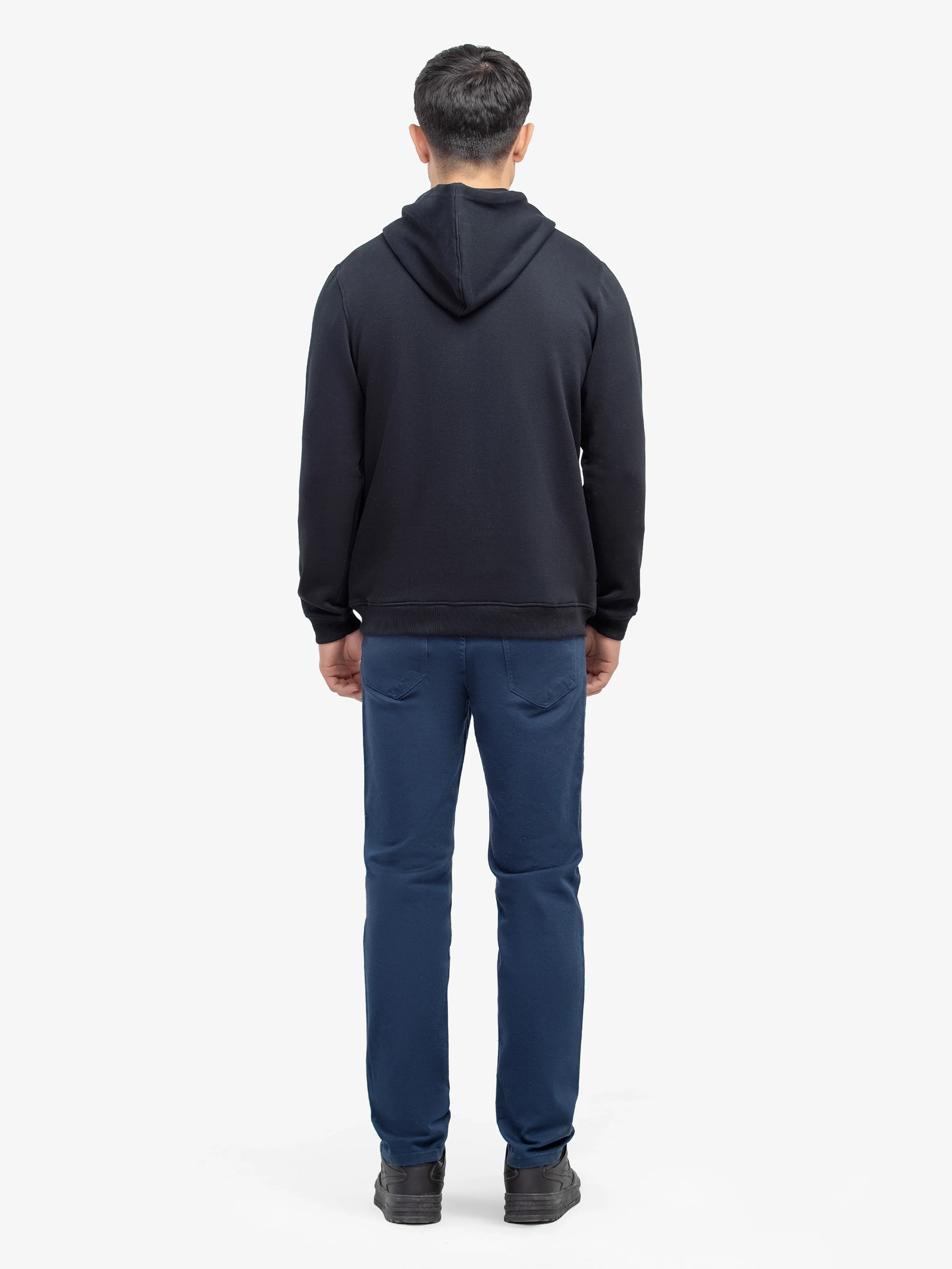 Men's Black Hoodie - EMTH24-005 - Image 5