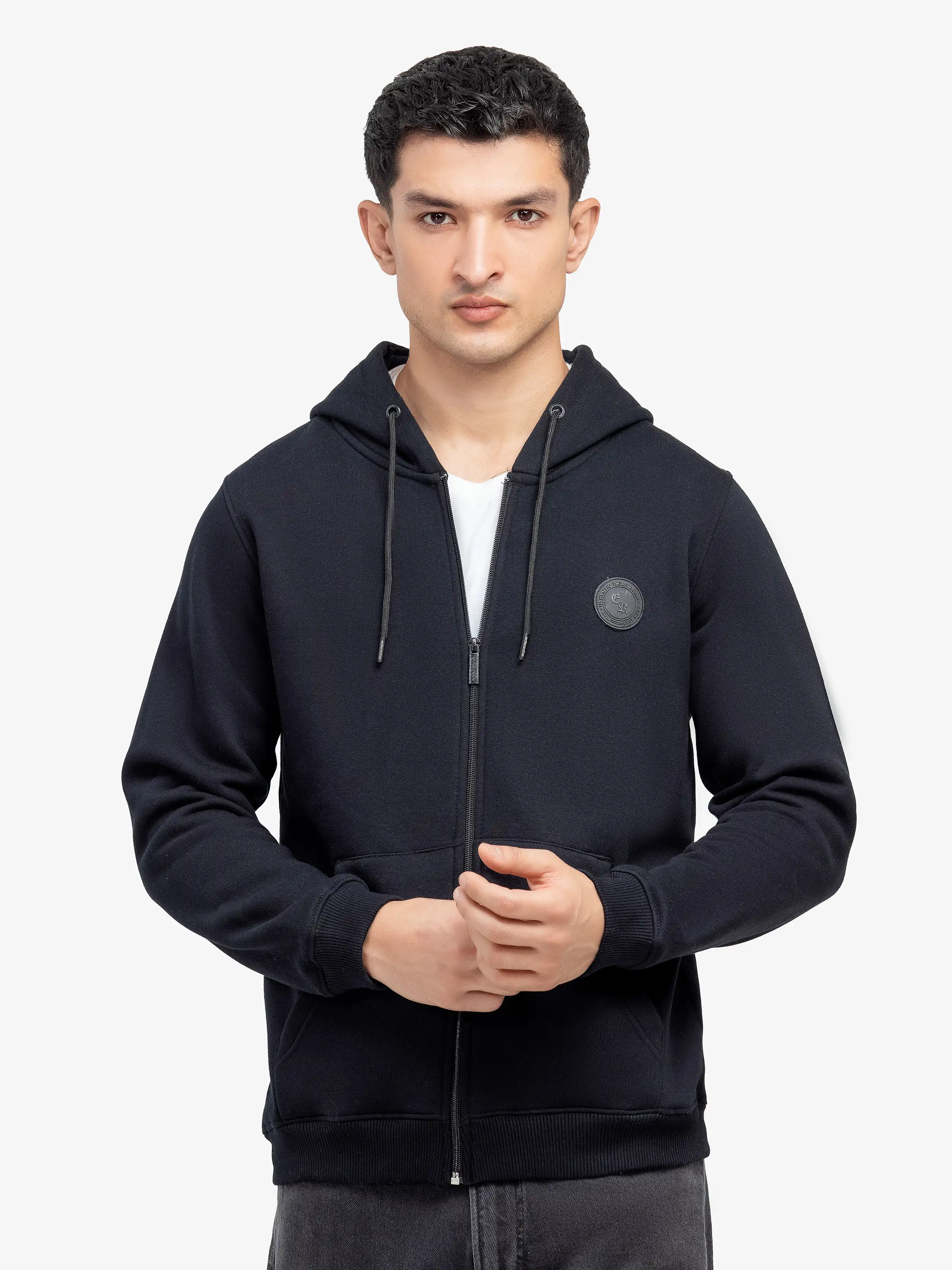 Men's Black Hoodie - EMTH24-012 - Image 2