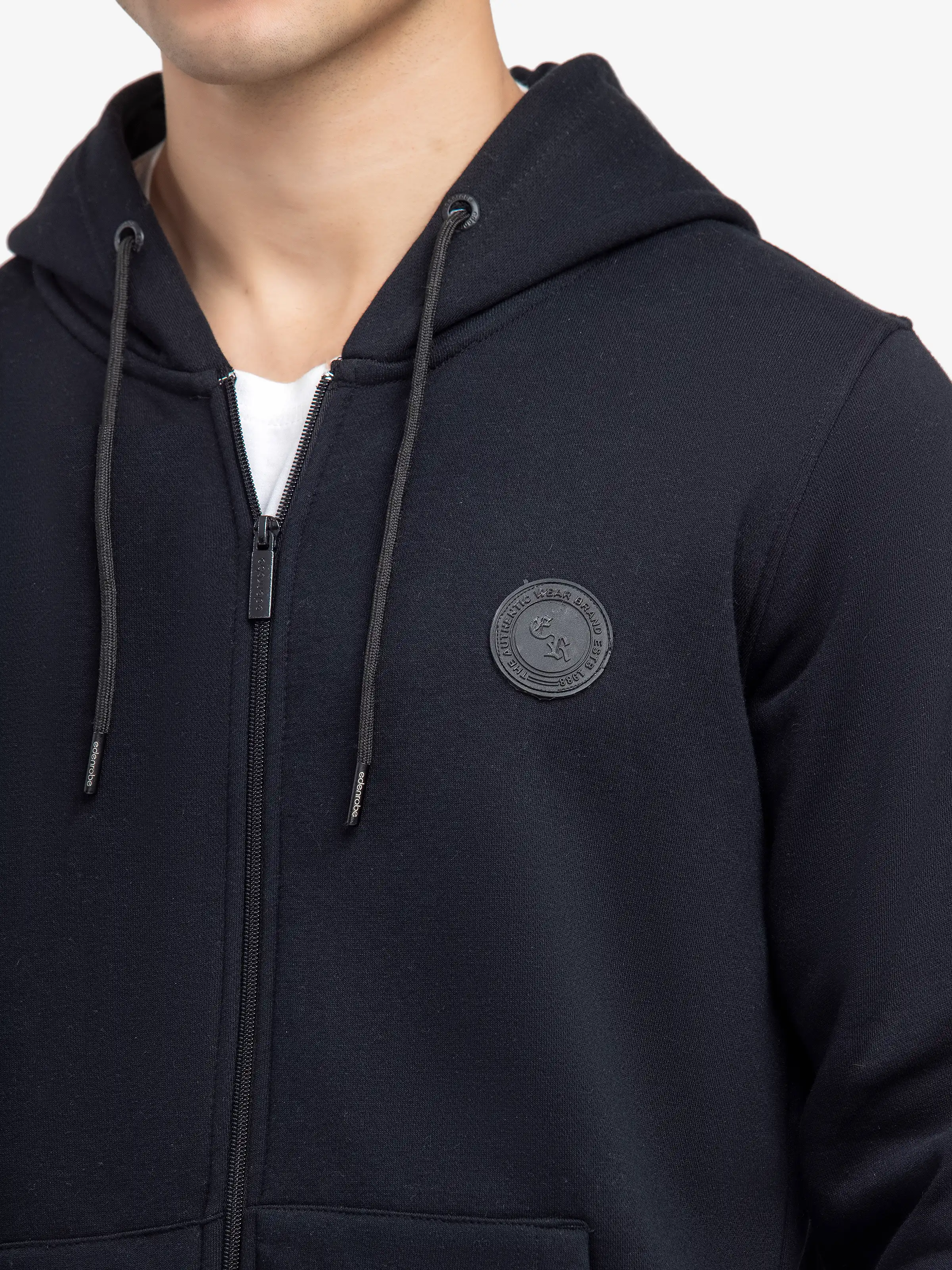 Men's Black Hoodie - EMTH24-012 - Image 3