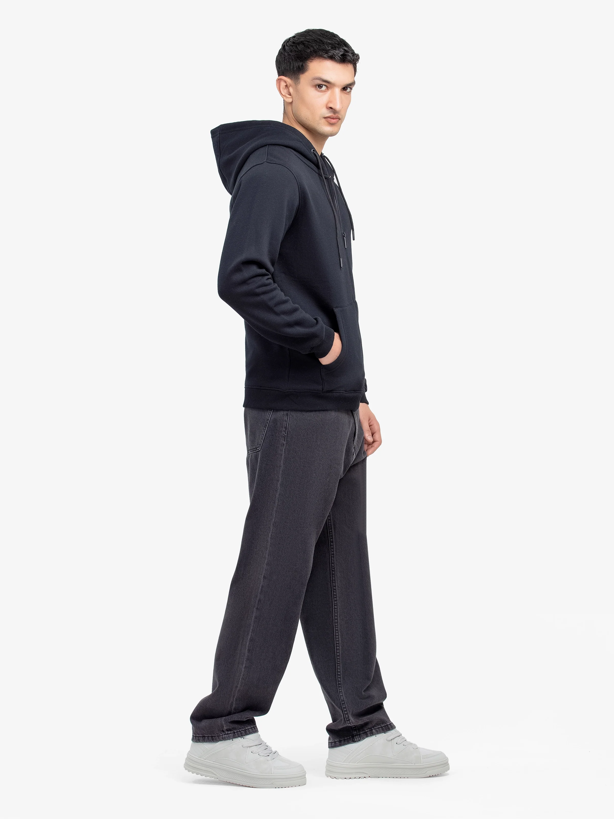 Men's Black Hoodie - EMTH24-012 - Image 4