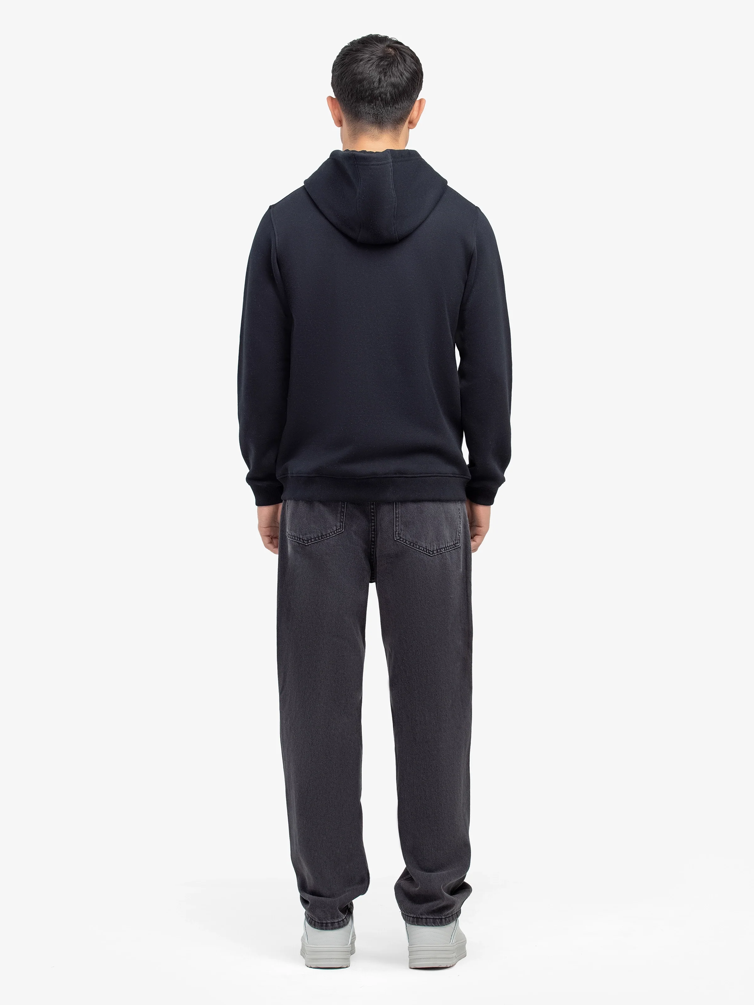 Men's Black Hoodie - EMTH24-012 - Image 5