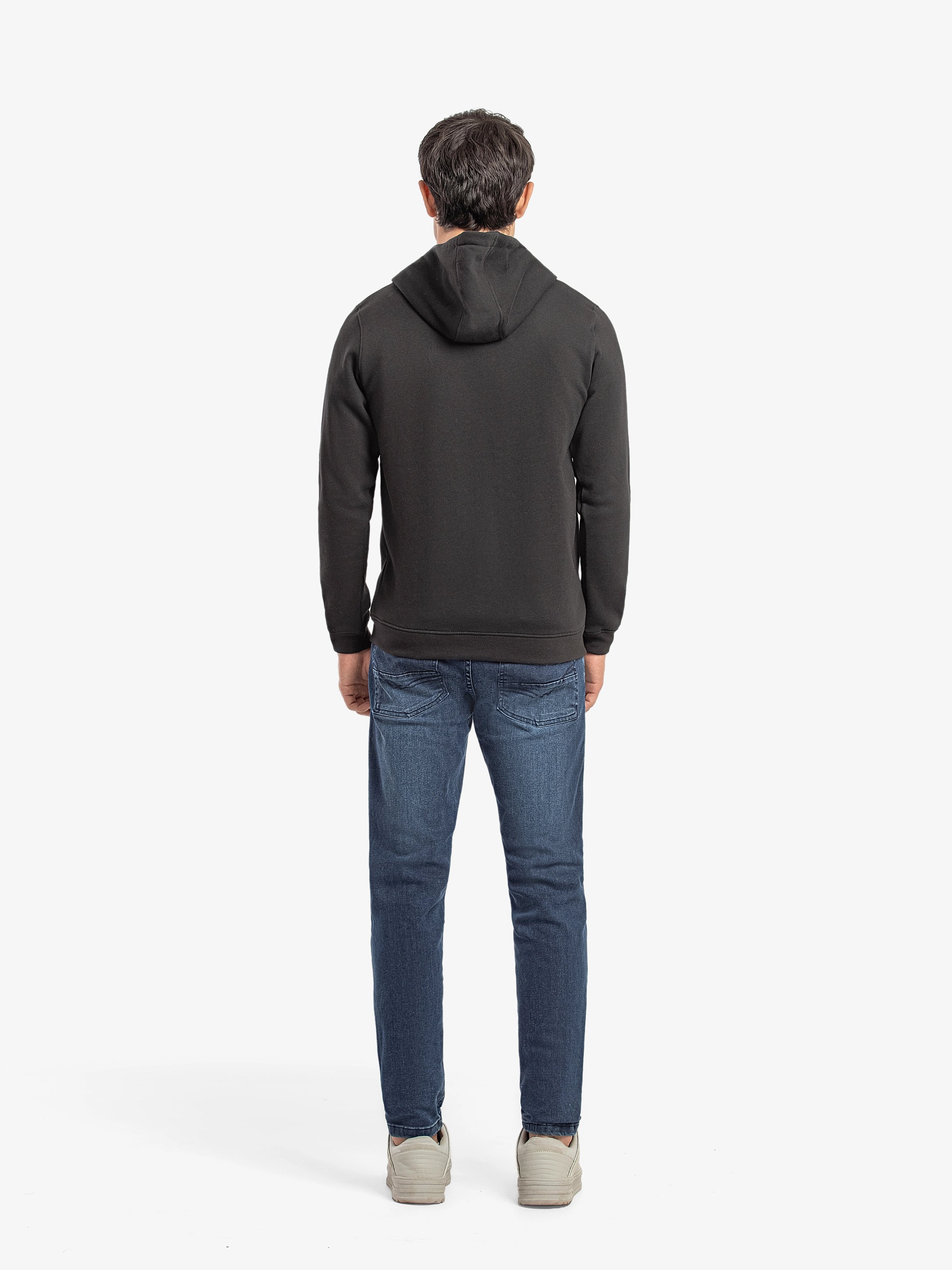 Men's Black Hoodie - EMTH5-002 - Image 5