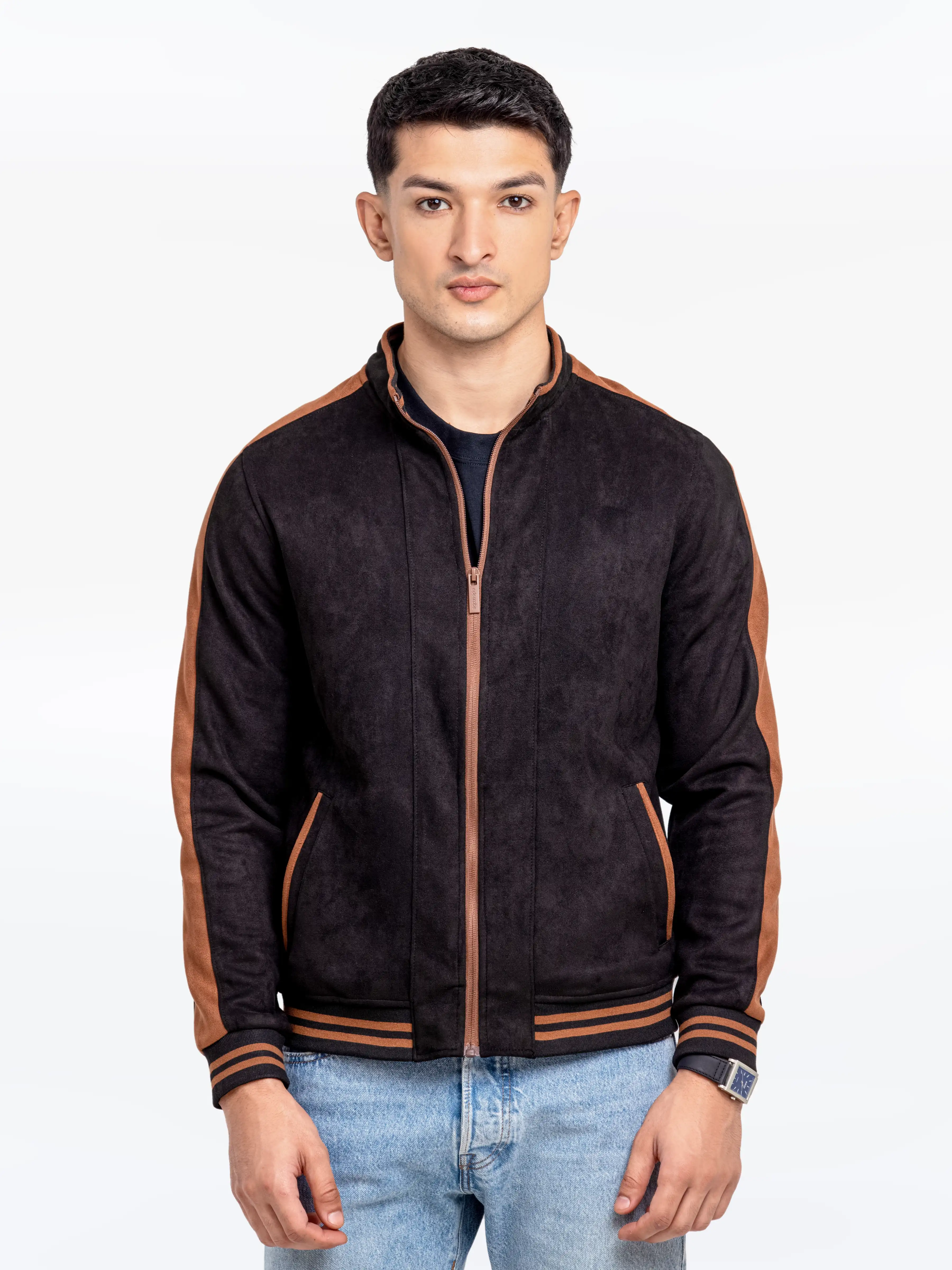 Men's Black Jacket - EMTJ24-006 - Image 3