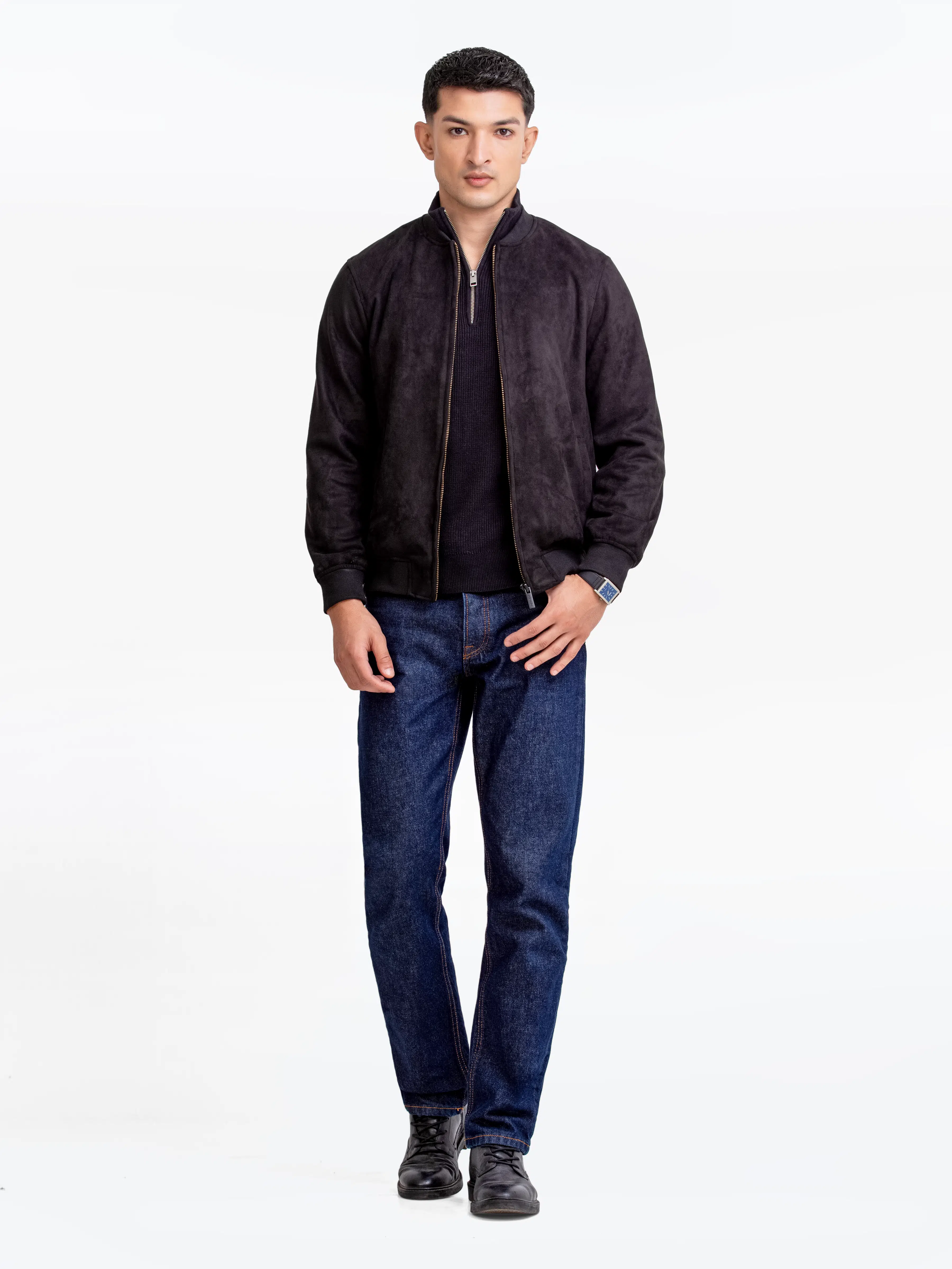 Men's Black Jacket - EMTJ24-011 - Image 2