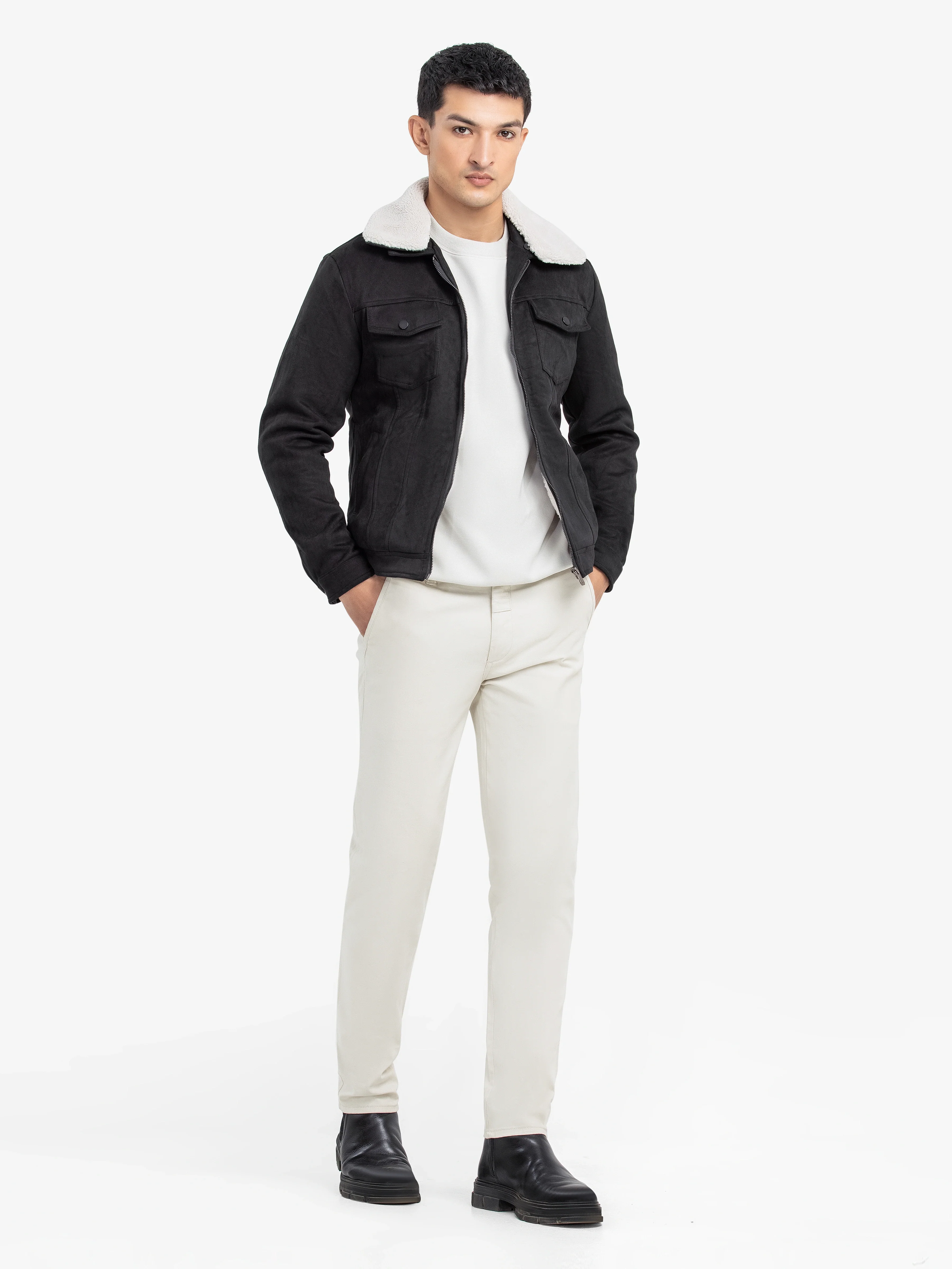 Men's Black Jacket - EMTJ24-017 - Image 2