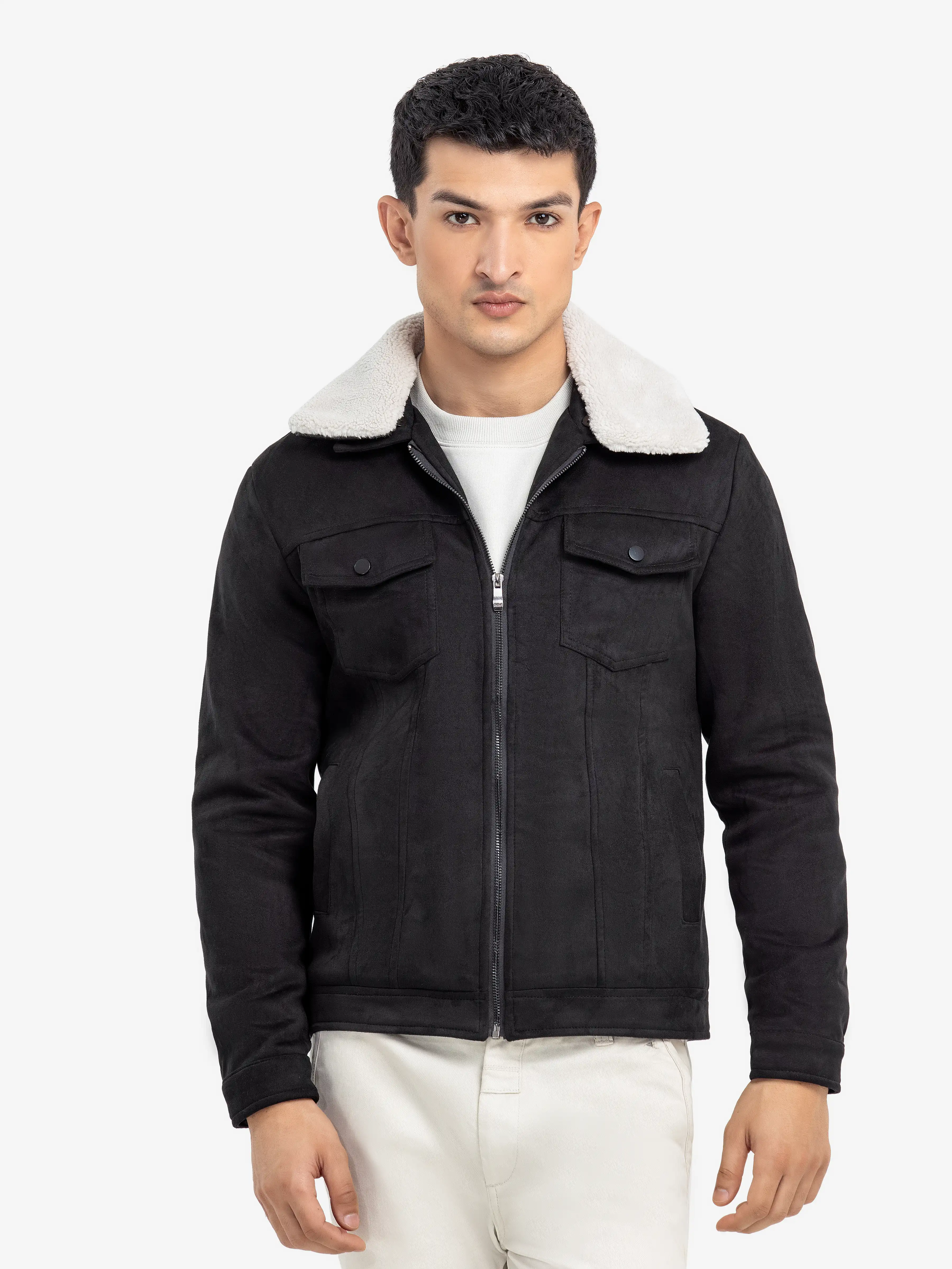 Men's Black Jacket - EMTJ24-017 - Image 3