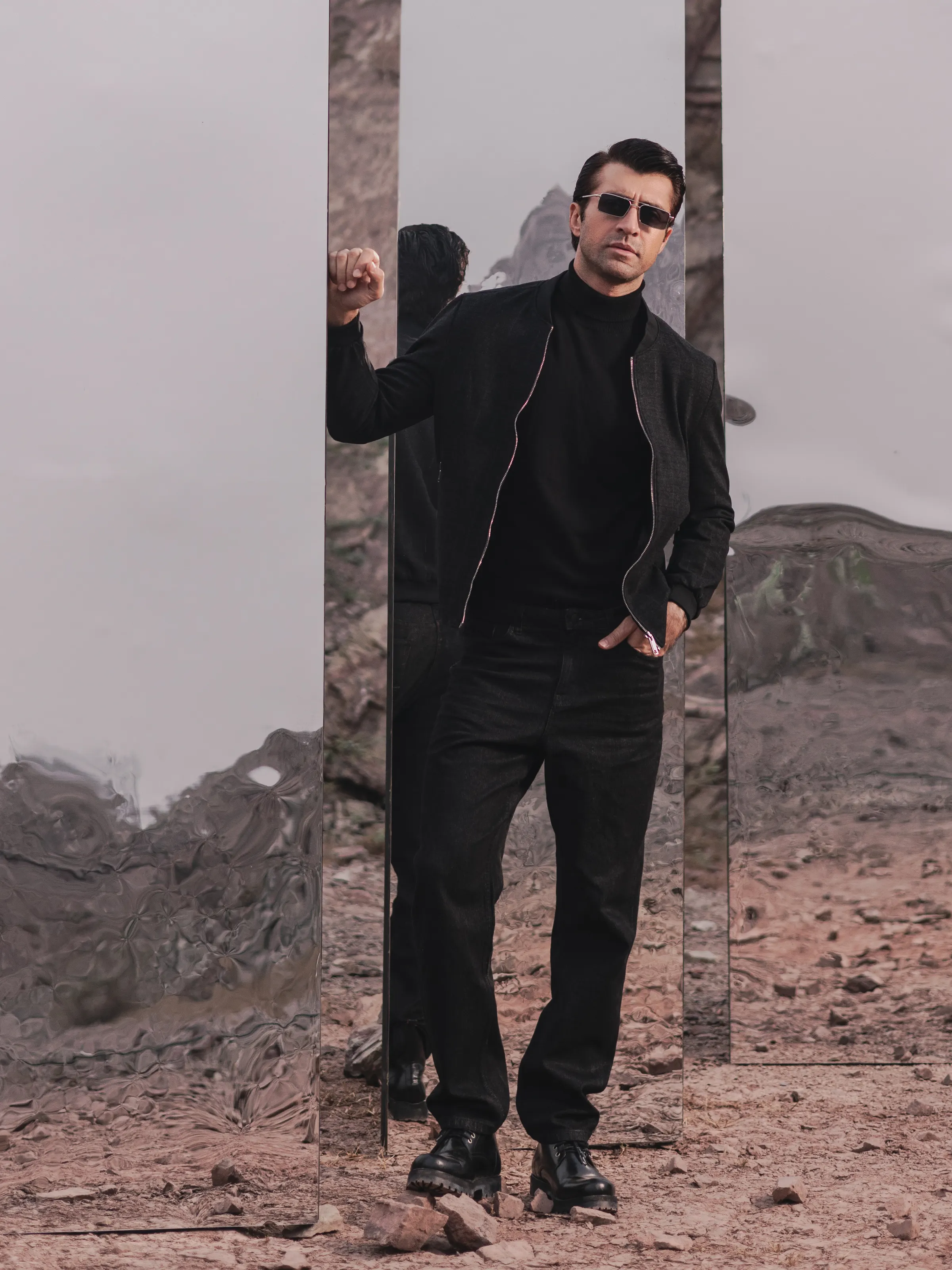 Men's Black Jacket - EMTJ24-022 - Image 5