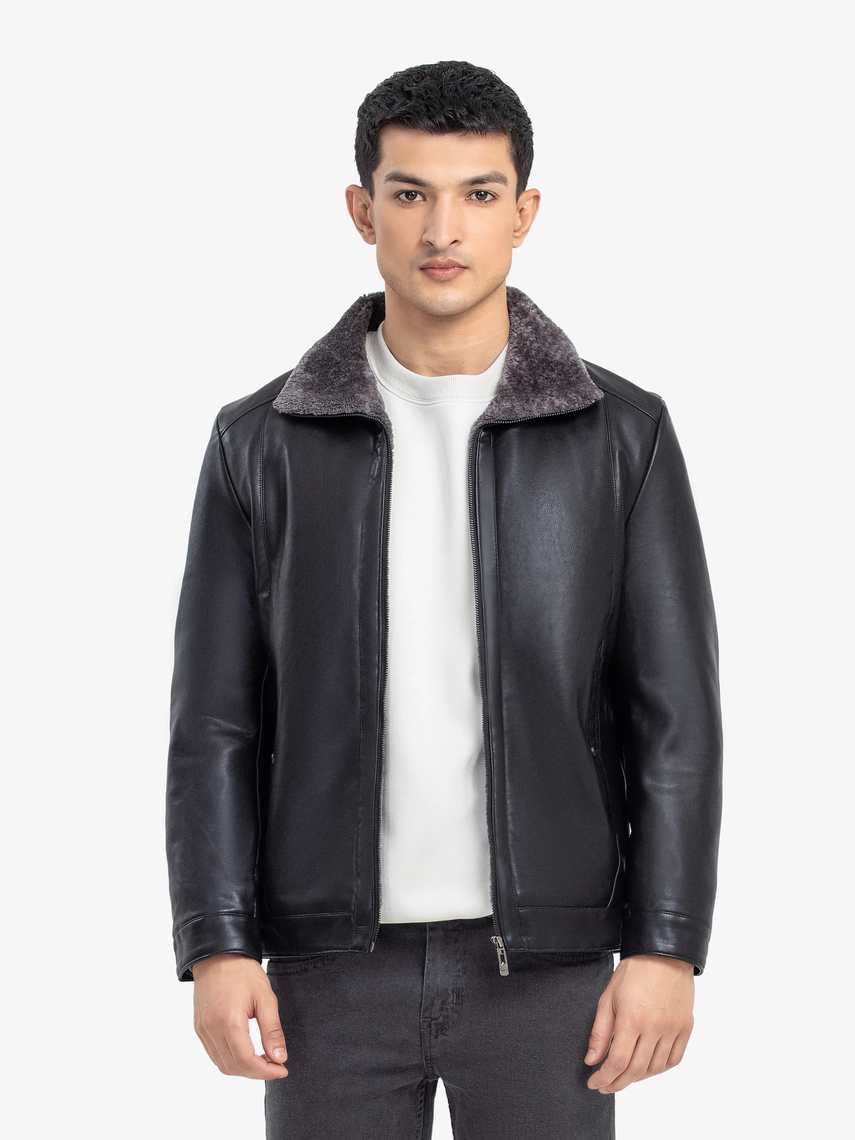Men's Black Jacket - EMTJ24-024 - Image 3