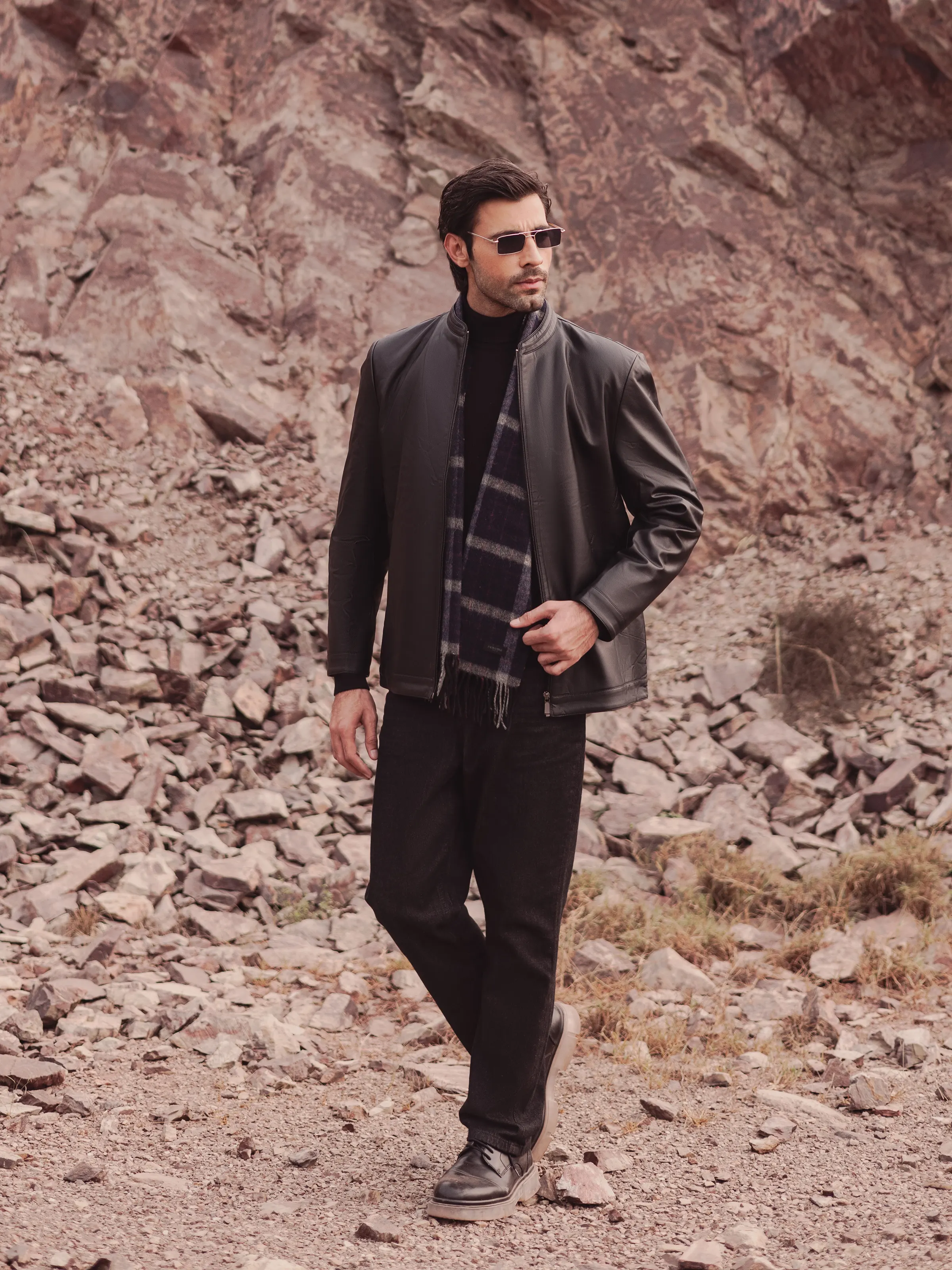 Men's Black Jacket - EMTJ24-028 - Image 2