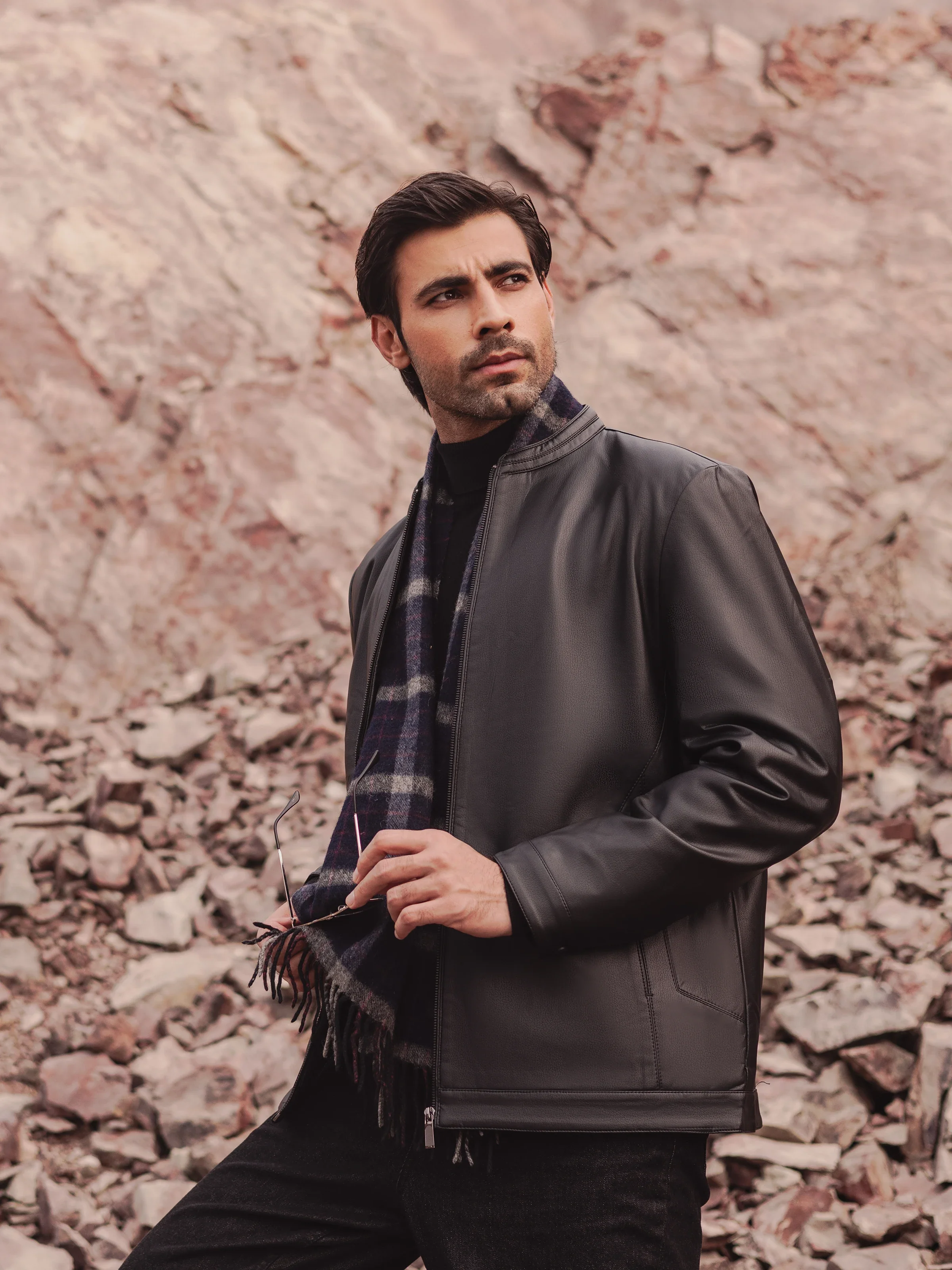 Men's Black Jacket - EMTJ24-028 - Image 3