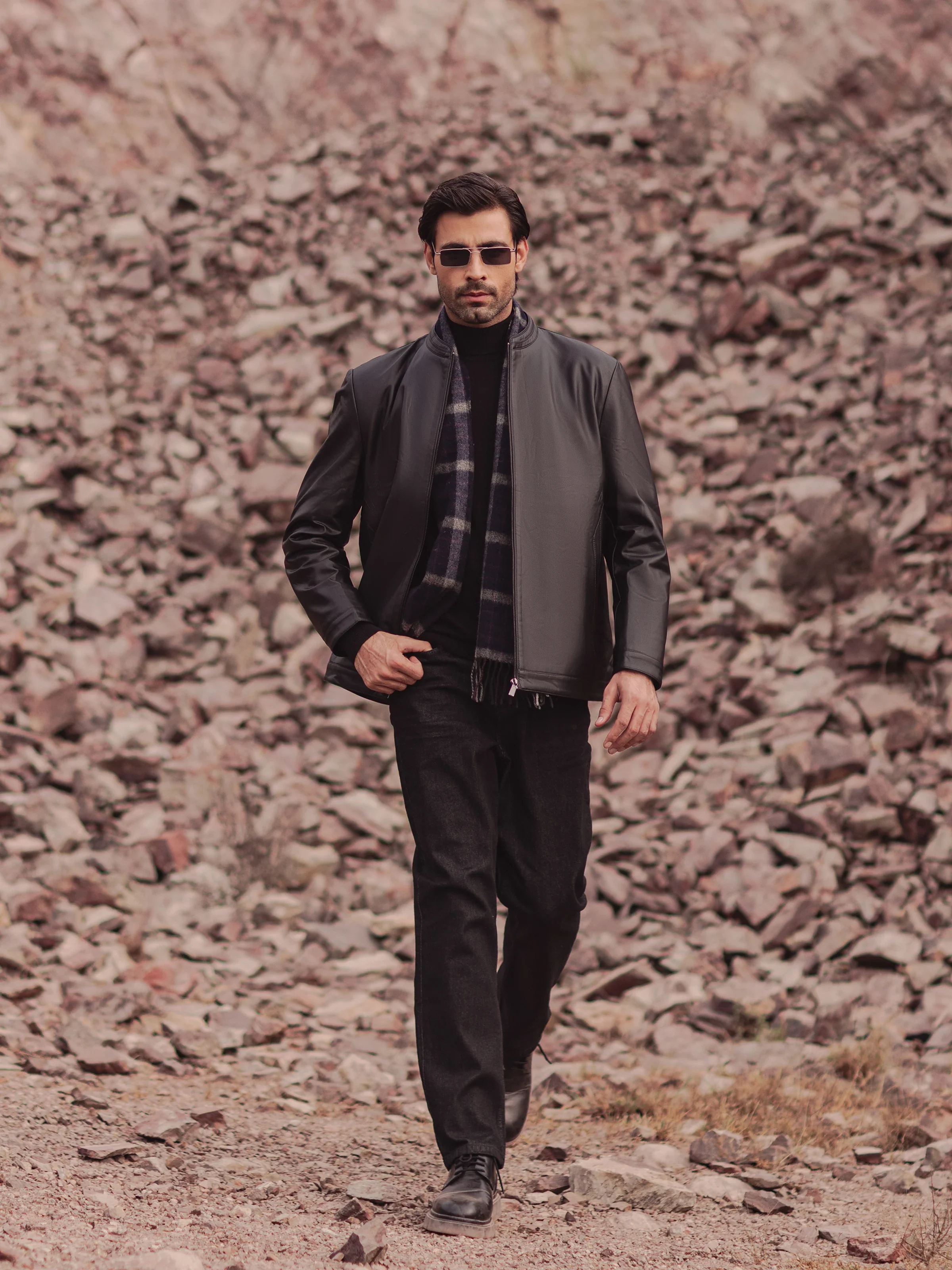 Men's Black Jacket - EMTJ24-028 - Image 4