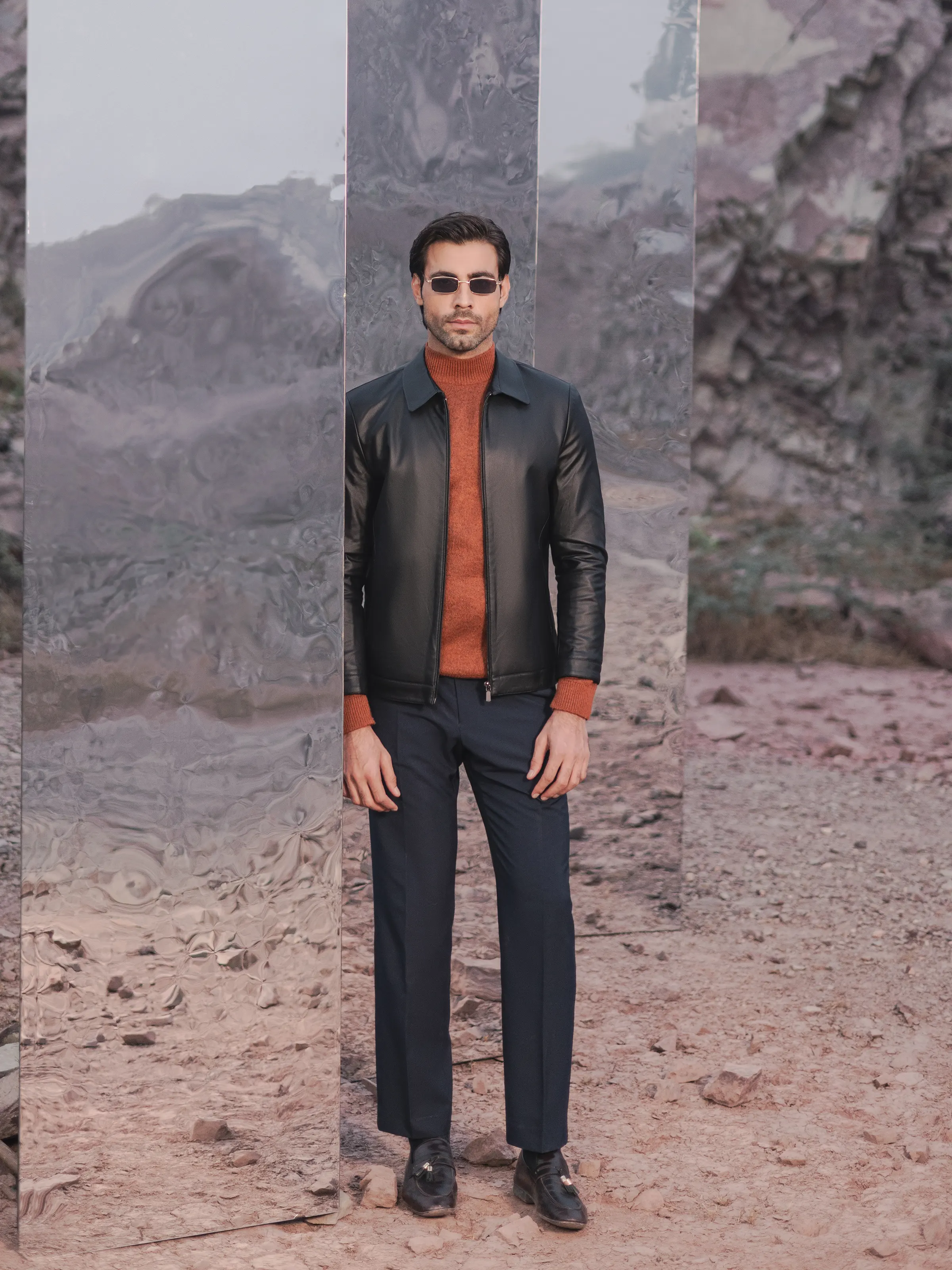 Men's Black Jacket - EMTJ24-029 - Image 2