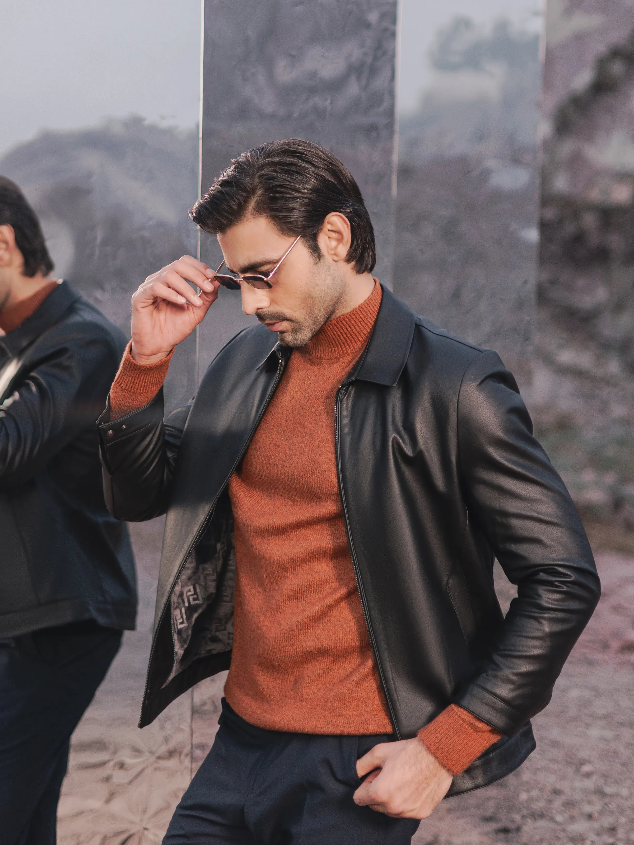 Men's Black Jacket - EMTJ24-029 - Image 3
