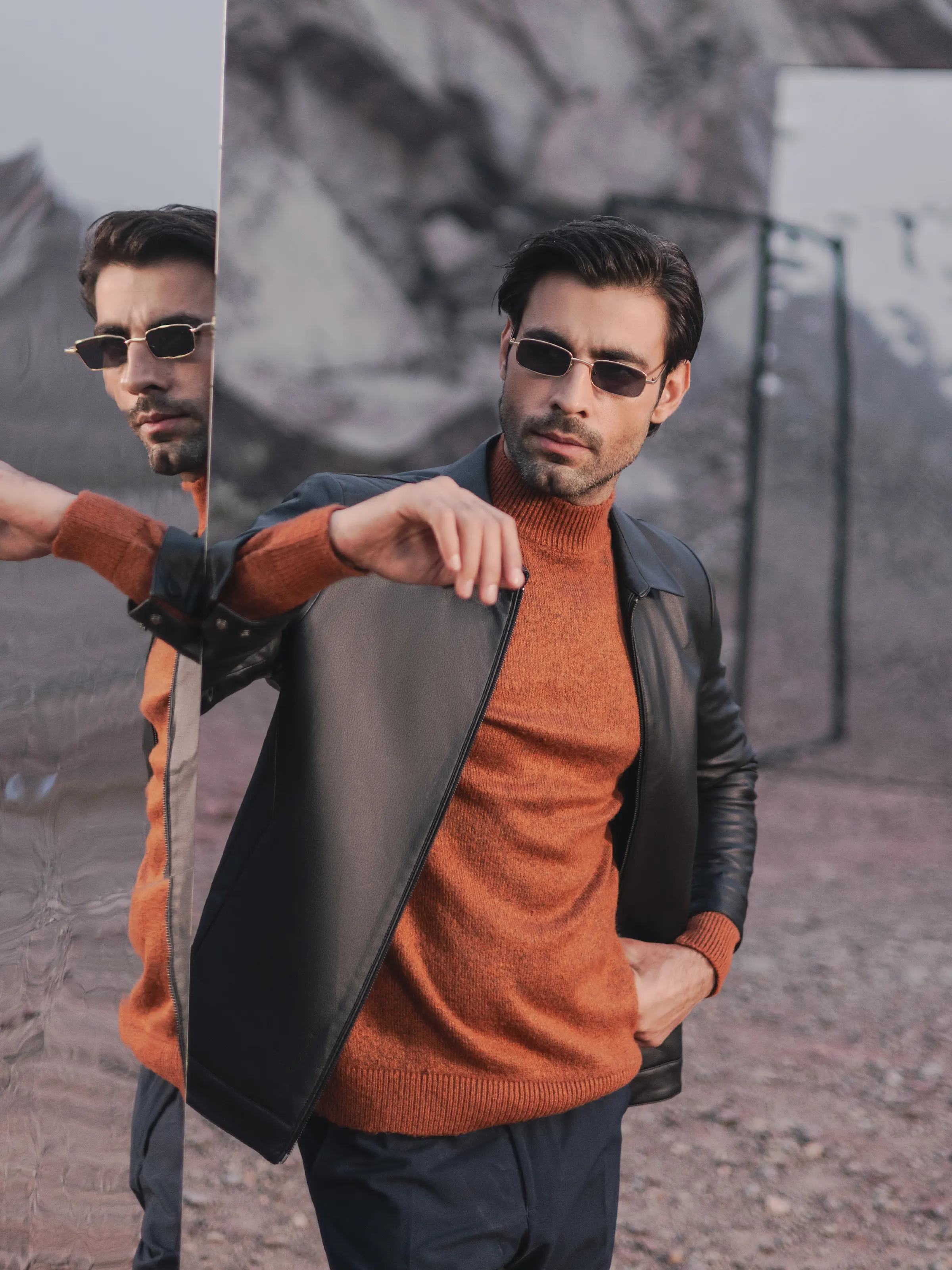 Men's Black Jacket - EMTJ24-029 - Image 4