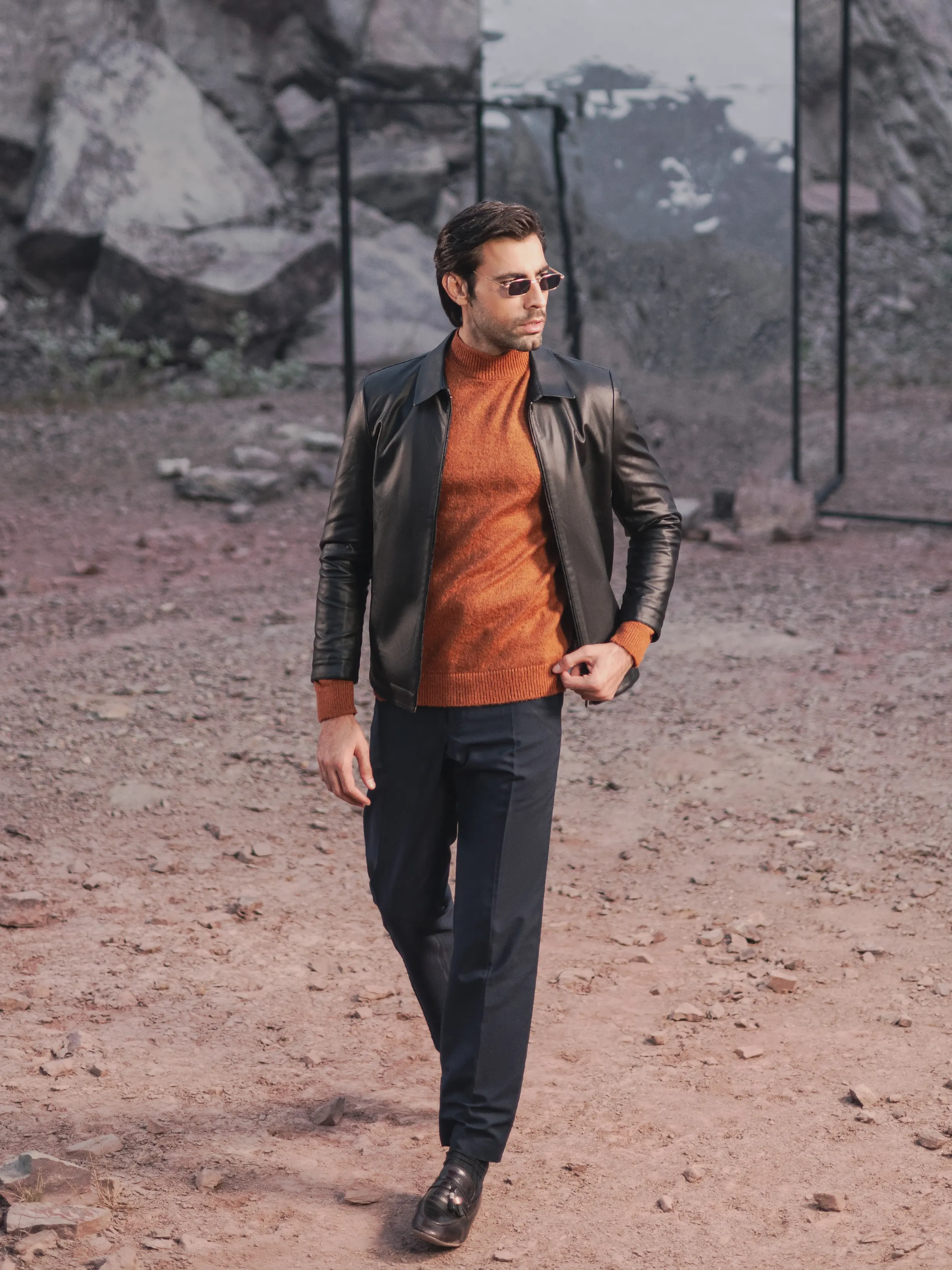Men's Black Jacket - EMTJ24-029 - Image 5